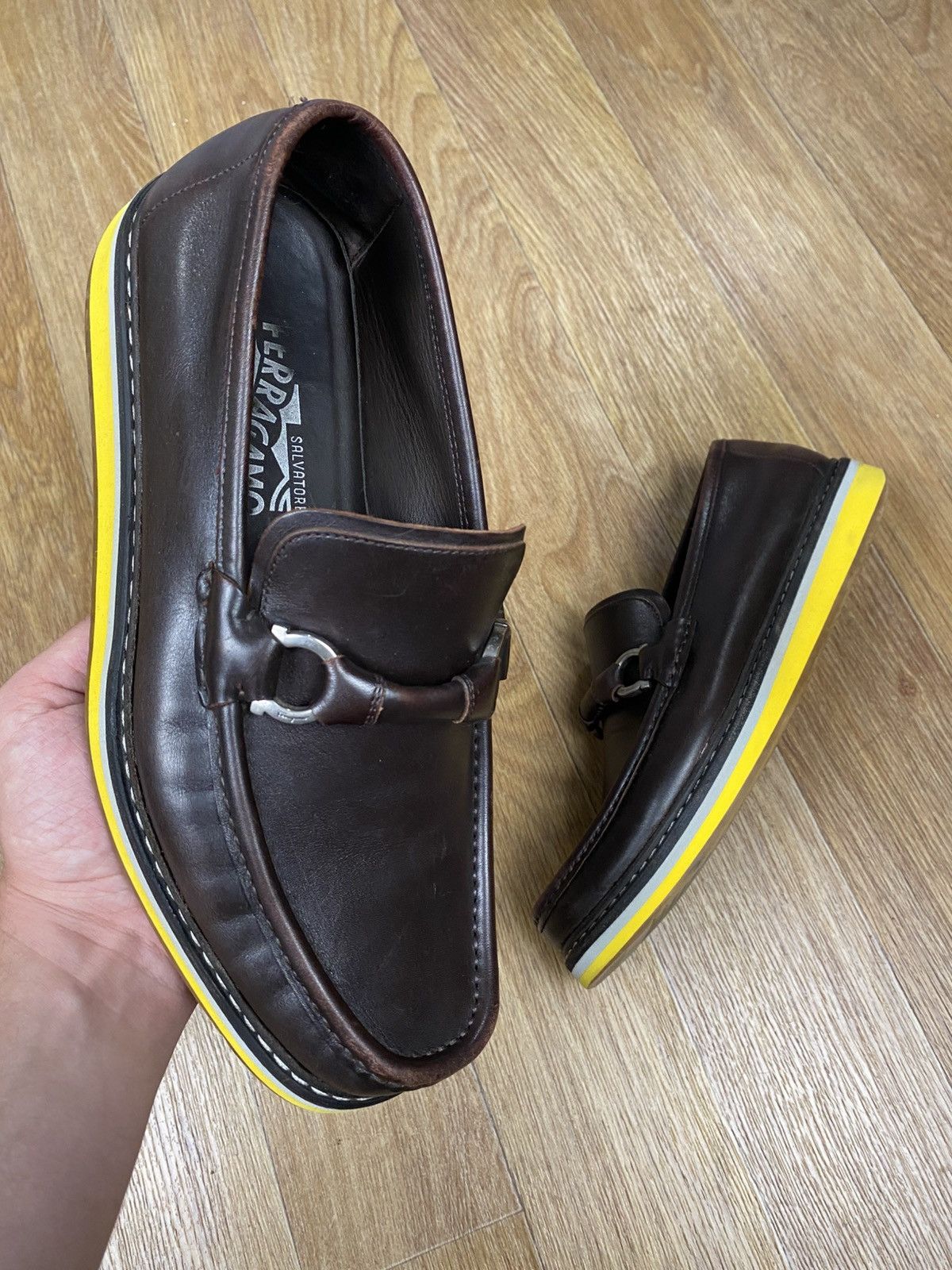 Salvatore Ferragamo Salvatore Feragamo Brown Horsebit Buckle Loafers Mens: 42 Size US 9 / EU 42 - 1 Thumbnail