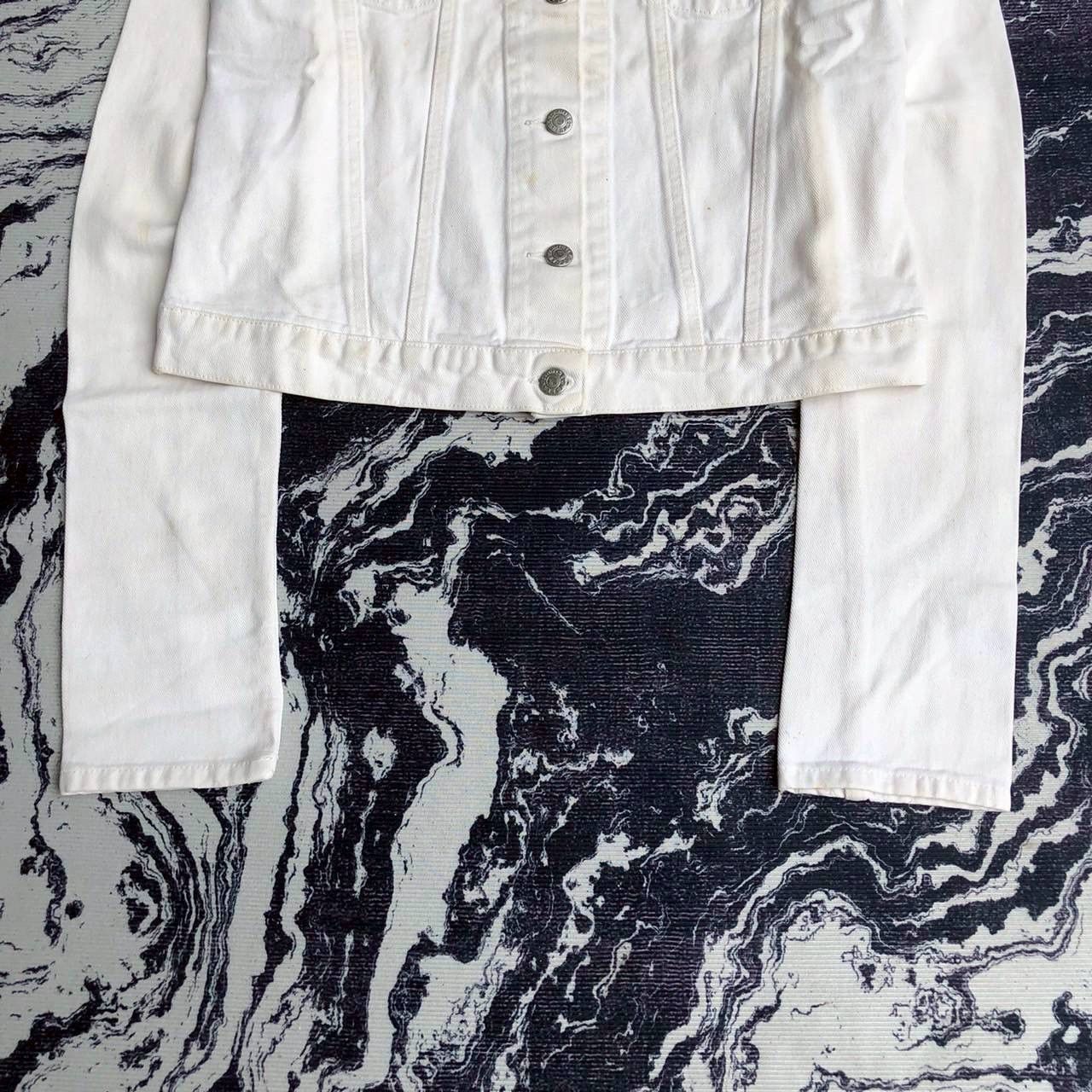 Helmut Lang Vintage Helmut Lang 1998 Denim Over sleeve Jacket Size S / US 4 / IT 40 - 3 Thumbnail