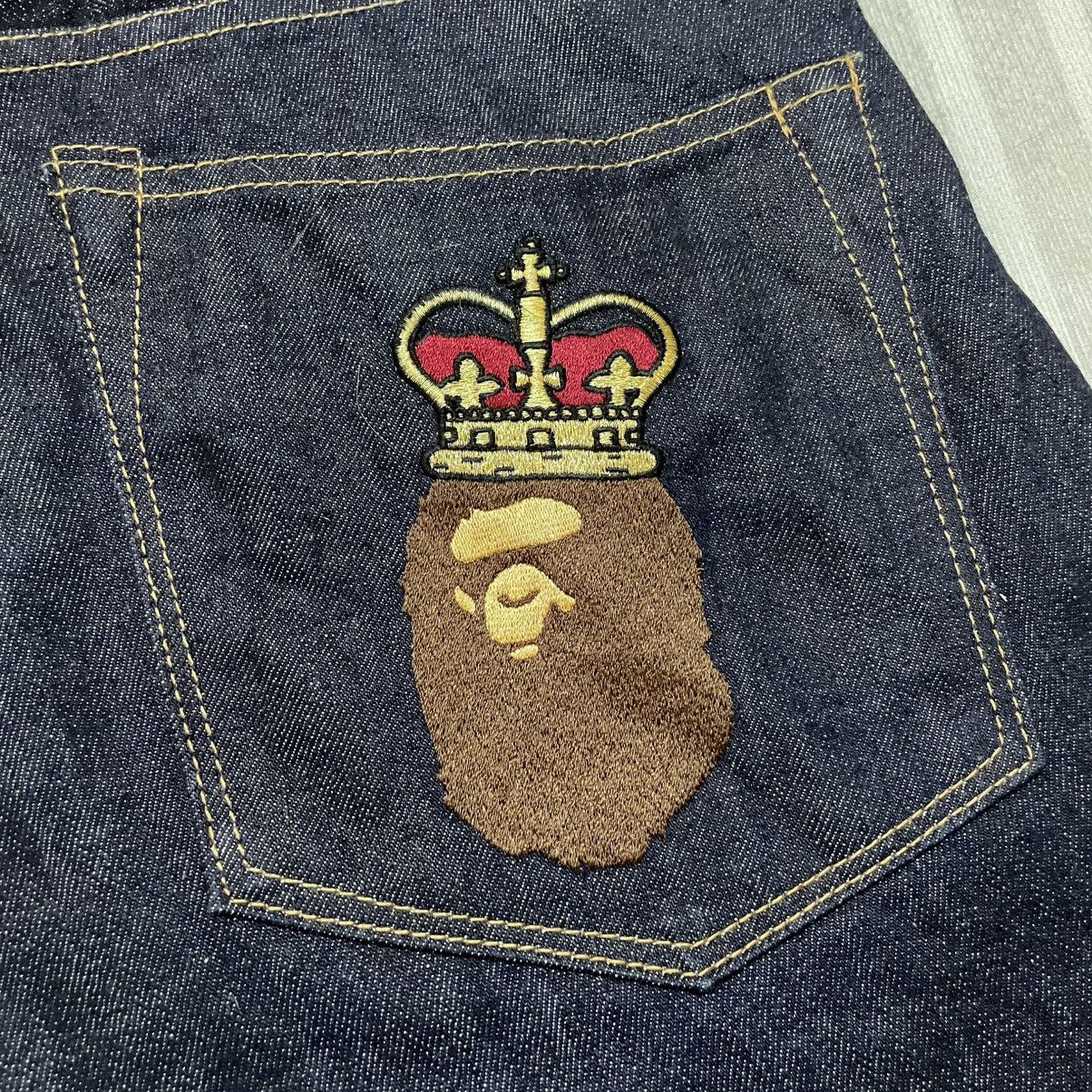 Bape BAPE Bathing Ape Denim Shorts Size US 33 - 14 Thumbnail