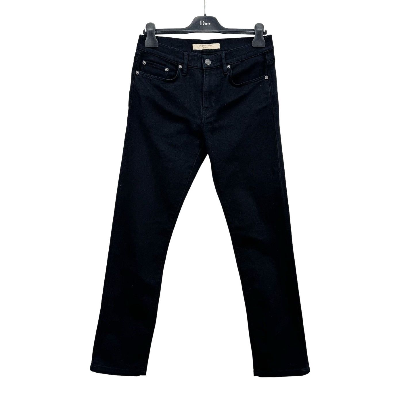 Burberry Burberry Brit Black Leather Patch Jeans W30 Size US 30 / EU 46 - 1 Thumbnail