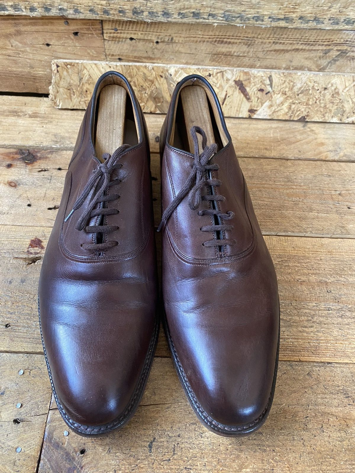Church's Churchs oxford brown leather shoes, sz 43 Size US 10.5 / EU 43-44 - 3 Thumbnail