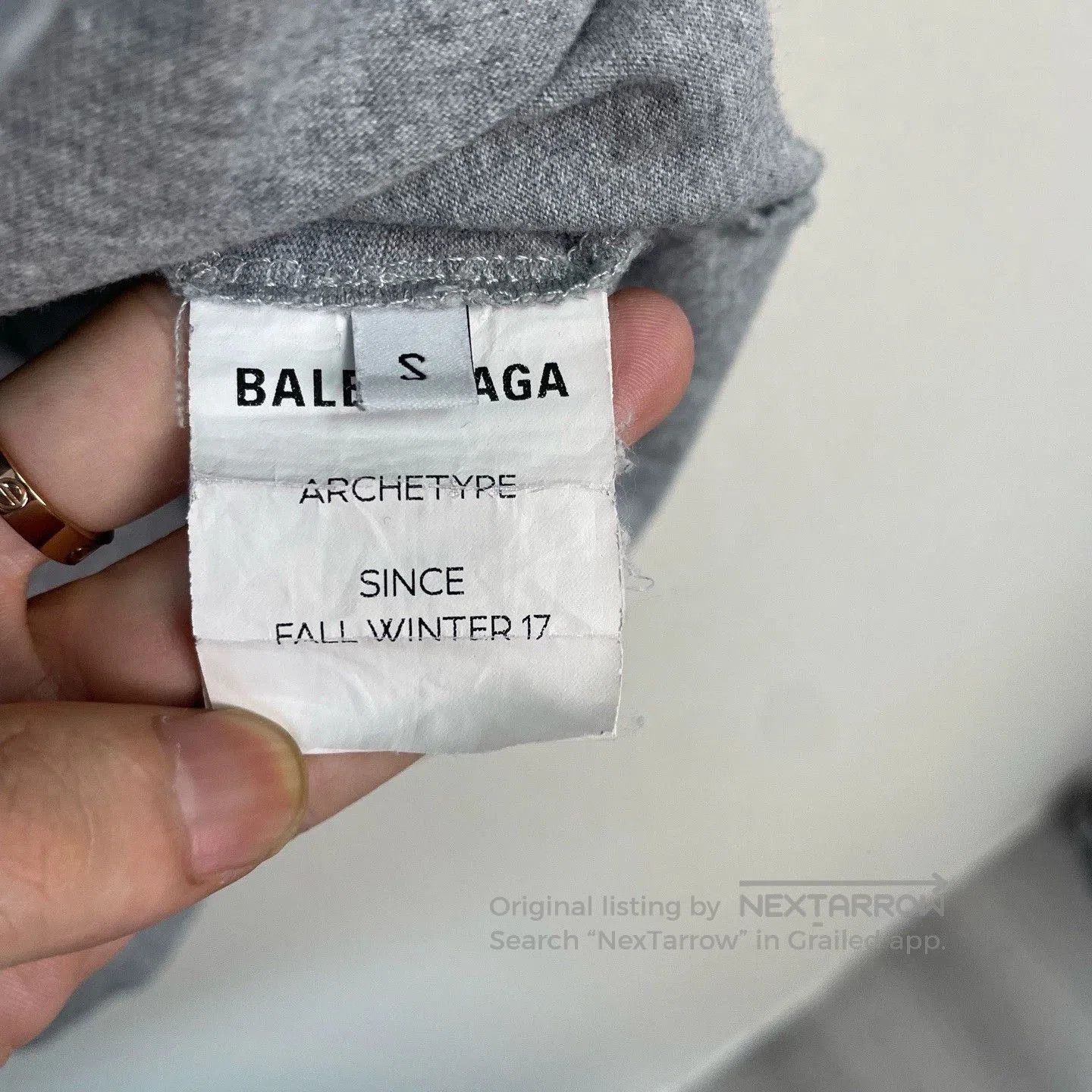 Balenciaga balenciaga gray short sleeve wave t. Size US S / EU 44-46 / 1 - 4 Thumbnail