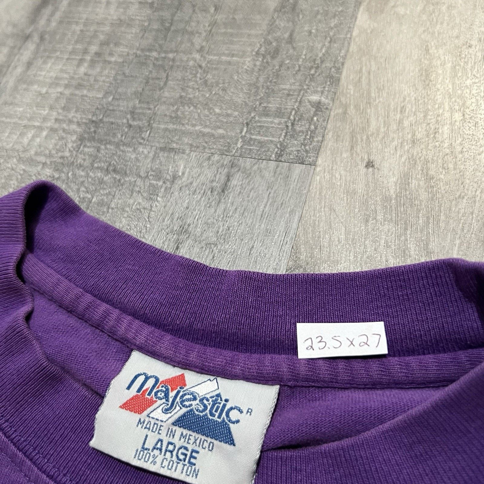 Majestic VTG Colorado Rockies Purple MLB Majestic 90s Baseball Shirt Size US L / EU 52-54 / 3 - 4 Thumbnail