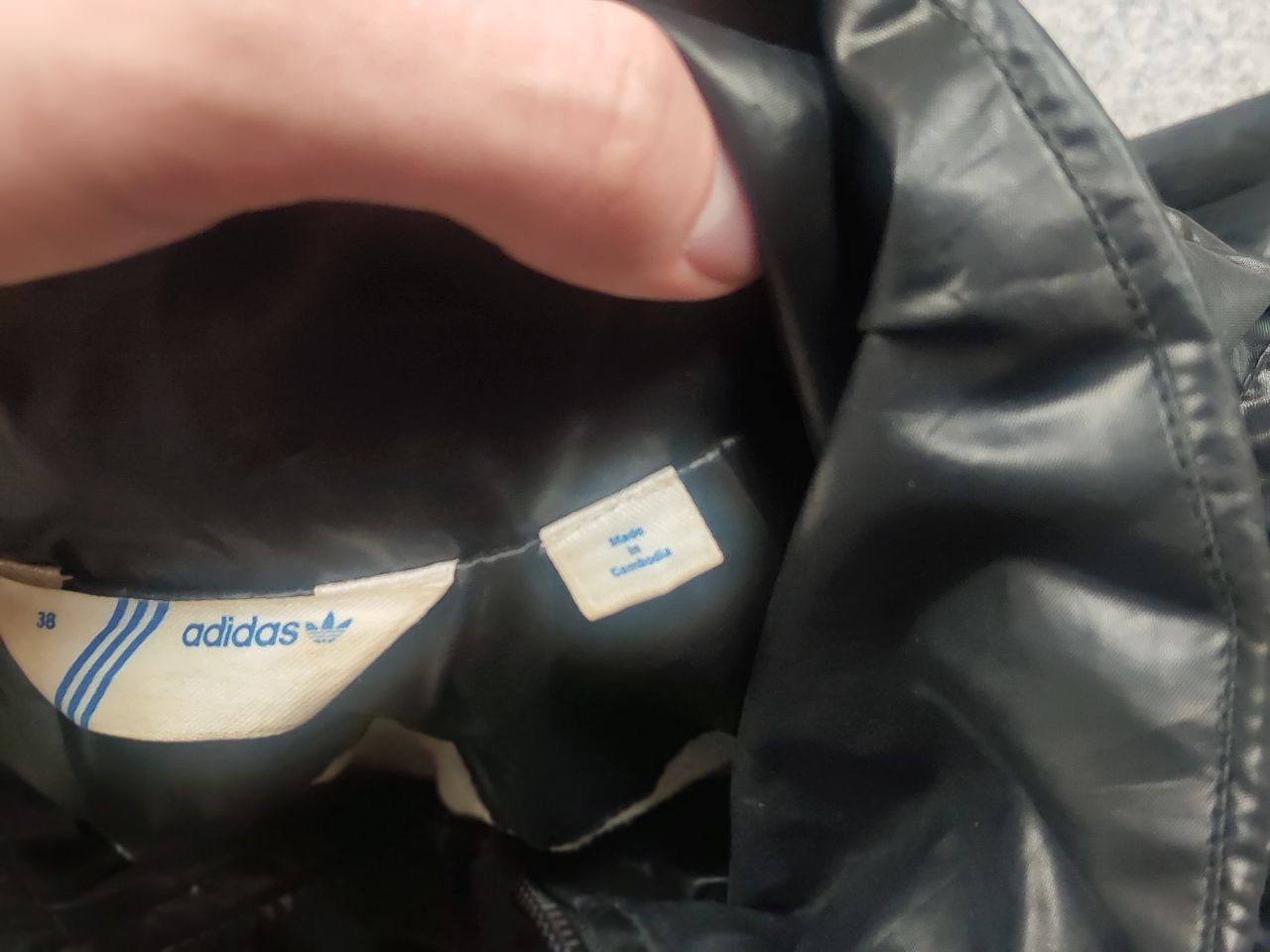 Adidas Vintage 00s all black Multi Pocket Bomber Jacket Y2K