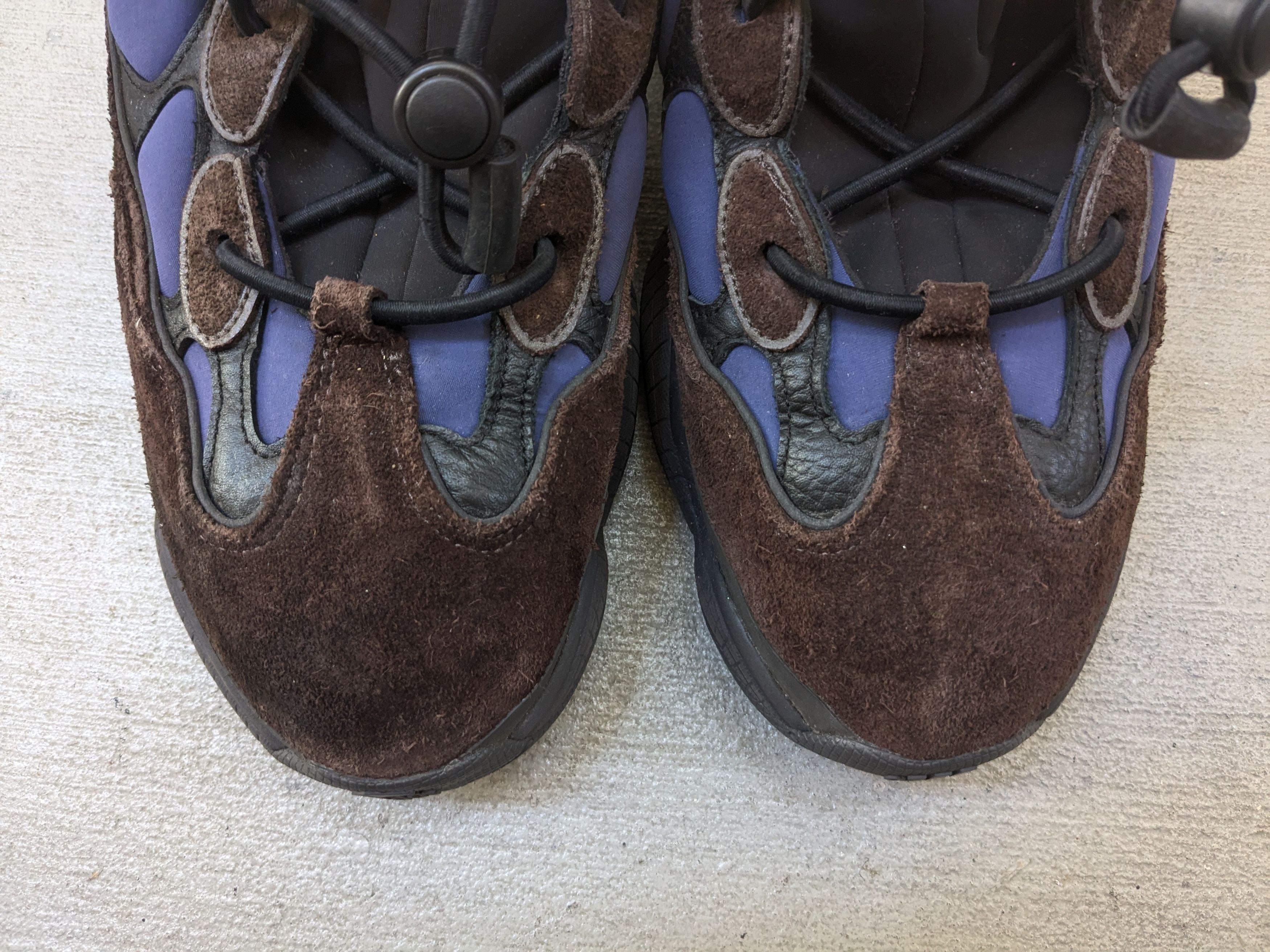 Adidas × Kanye West adidas Yeezy 500 High Tyrian 12 Blue Brown Suede FY4269 Size US 12 / EU 45 - 4 Thumbnail