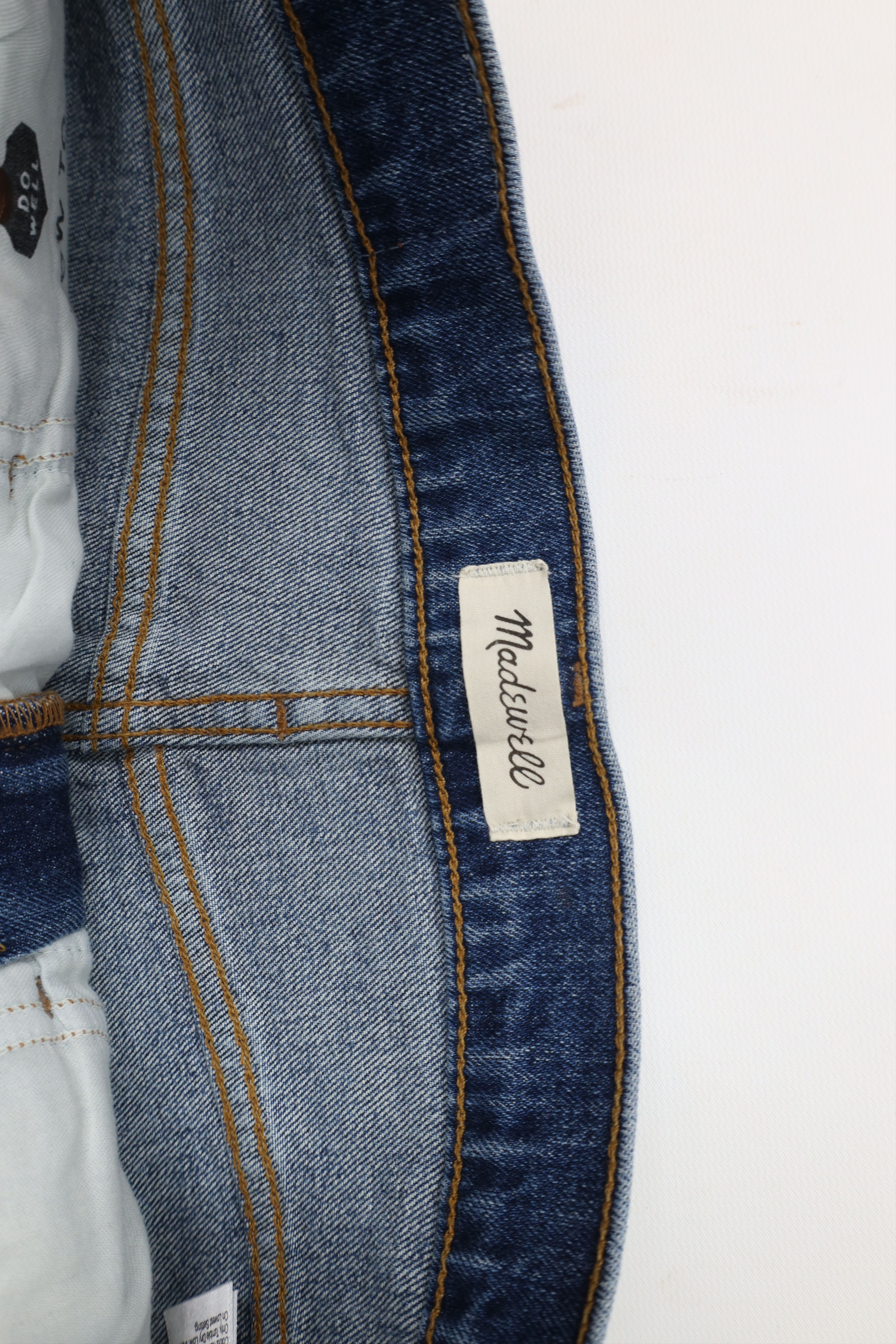 Madewell × Vintage Madewell 27 Tapered Leg Denim Trousers Jeans Blue Stretch Size 27" / US 4 / IT 40 - 8 Thumbnail