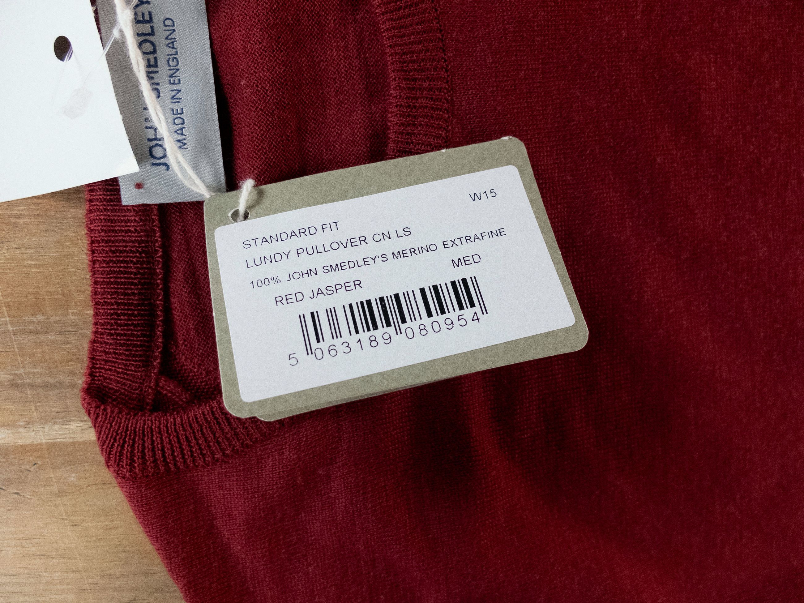 John Smedley JOHN SMEDLEY solid wolf red wool crewneck sweater Medium Size US M / EU 48-50 / 2 - 7 Thumbnail