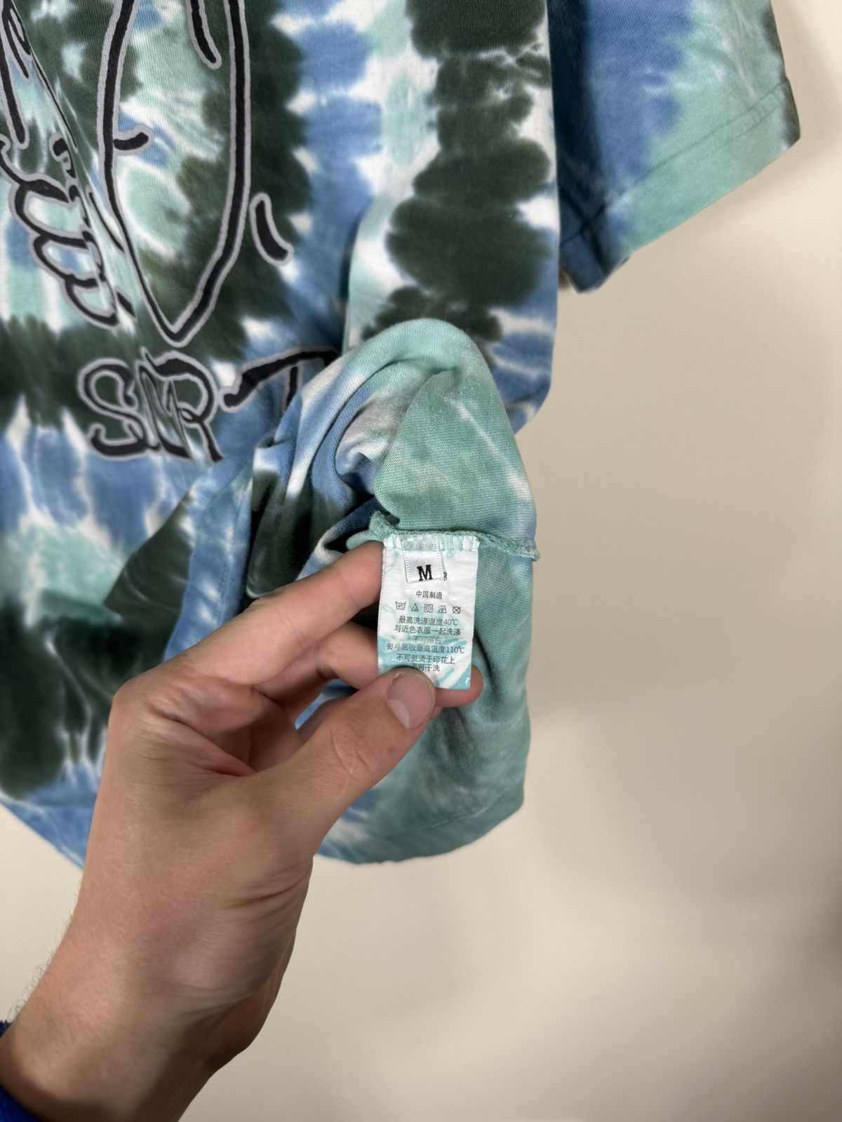 SCRT SCRT Tie Dye Printed Logo Oversized T Shirt Size US M / EU 48-50 / 2 - 5 Thumbnail