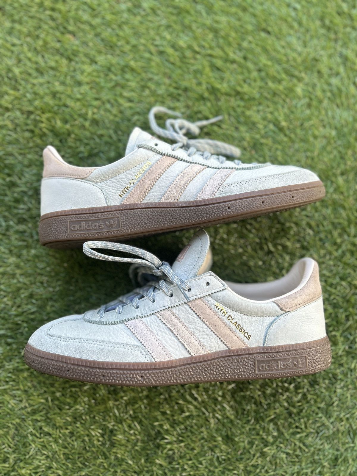 Adidas × Kith Adidas x Kith Handball Spezial Kith Classics Mint Grey Gum Size US 9.5 / EU 42-43 - 2 Thumbnail