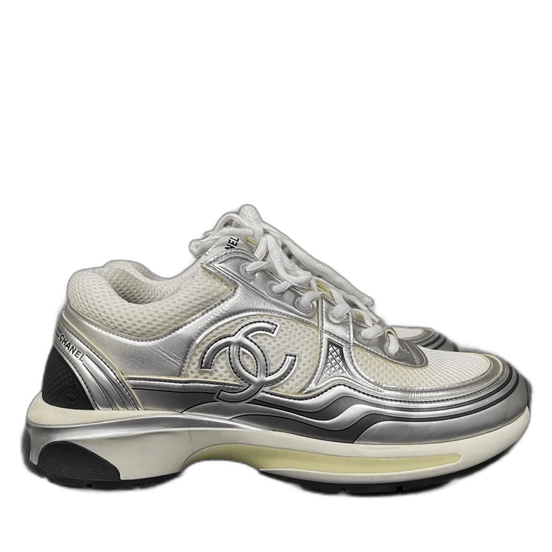 Chanel Chanel Silver Sports Shoes Size 41 Size US 8 / EU 41 - 1 Thumbnail