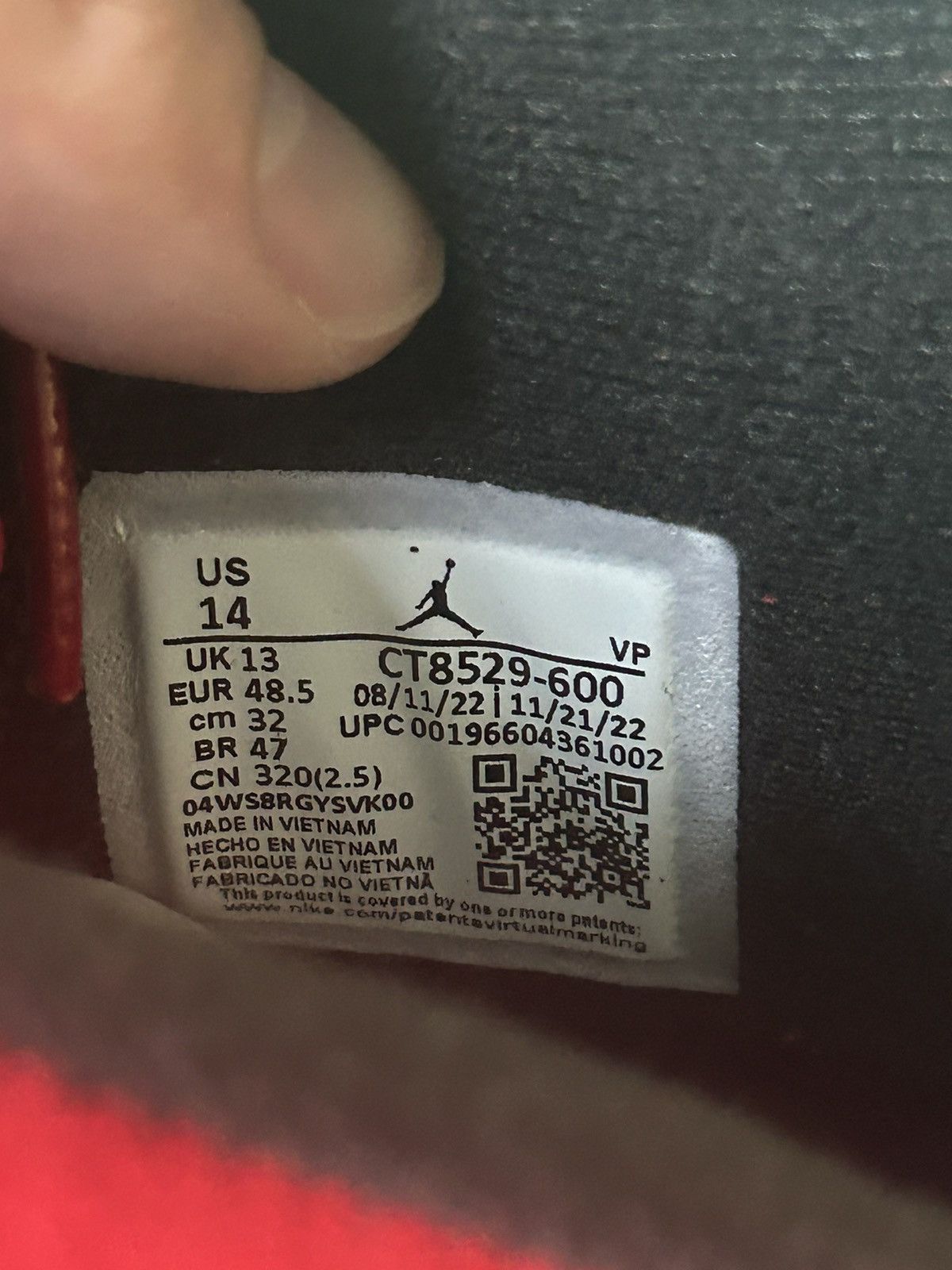 Jordan Brand Nike Air Jordan 6 Toro Bravo 2023 Size US 14 / EU 47 - 9 Thumbnail