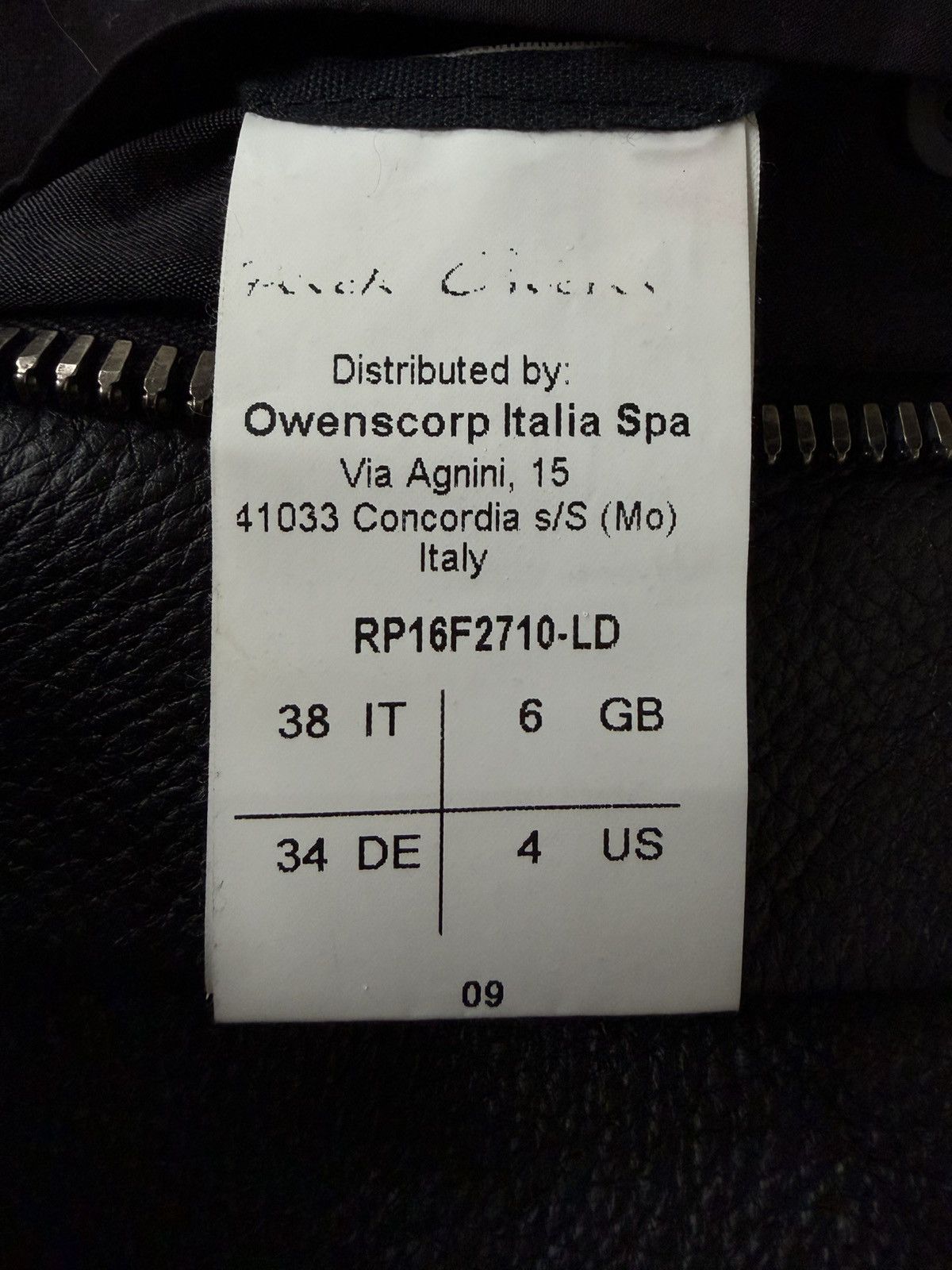 Rick Owens Rick Owens Black Naska Leather Jacket Size US XS / EU 42 / 0 - 8 Thumbnail