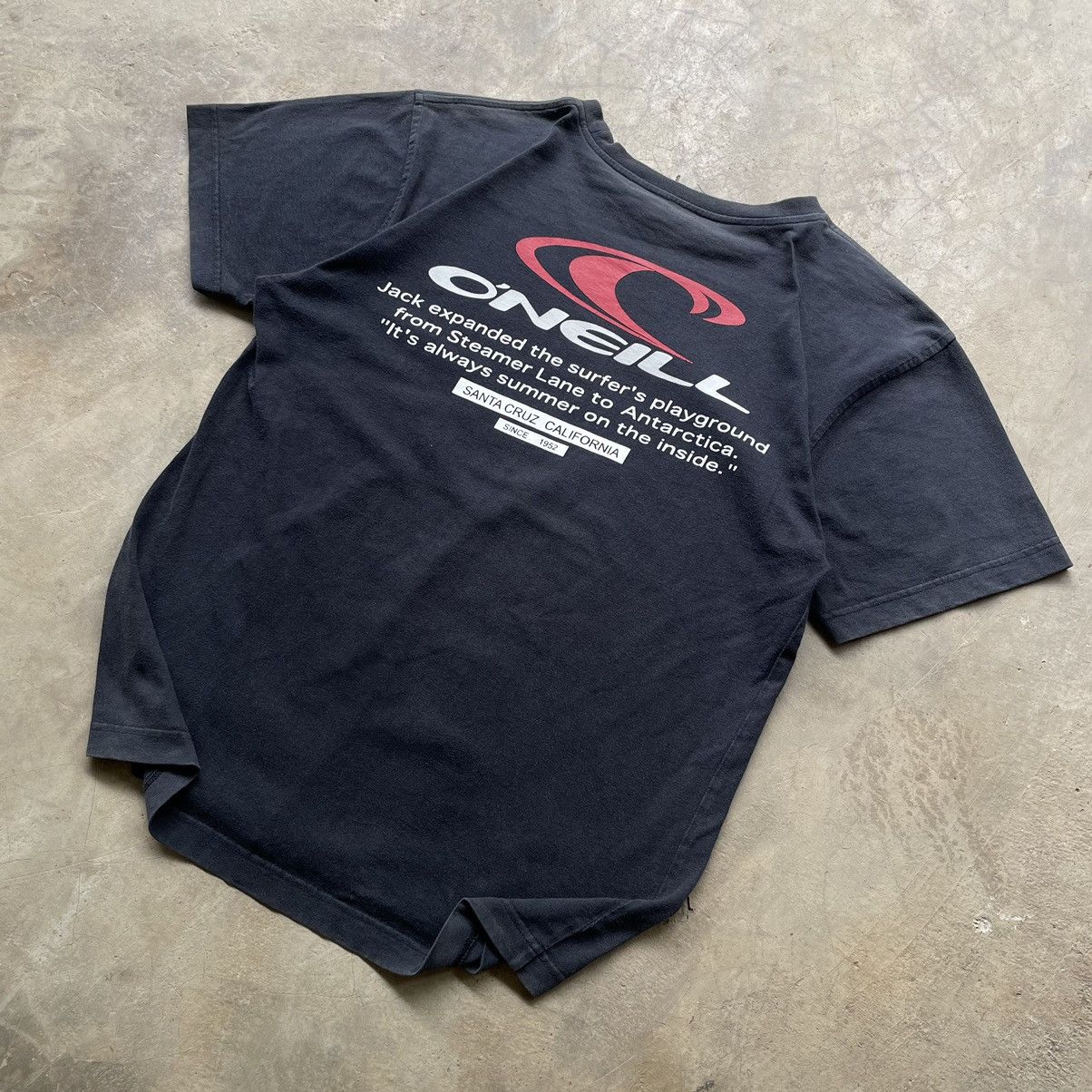 O'Neill 90s O’Neill Vintage Surf Skate Santa Cruz Tee Shirt Faded Size US S / EU 44-46 / 1 - 2 Thumbnail