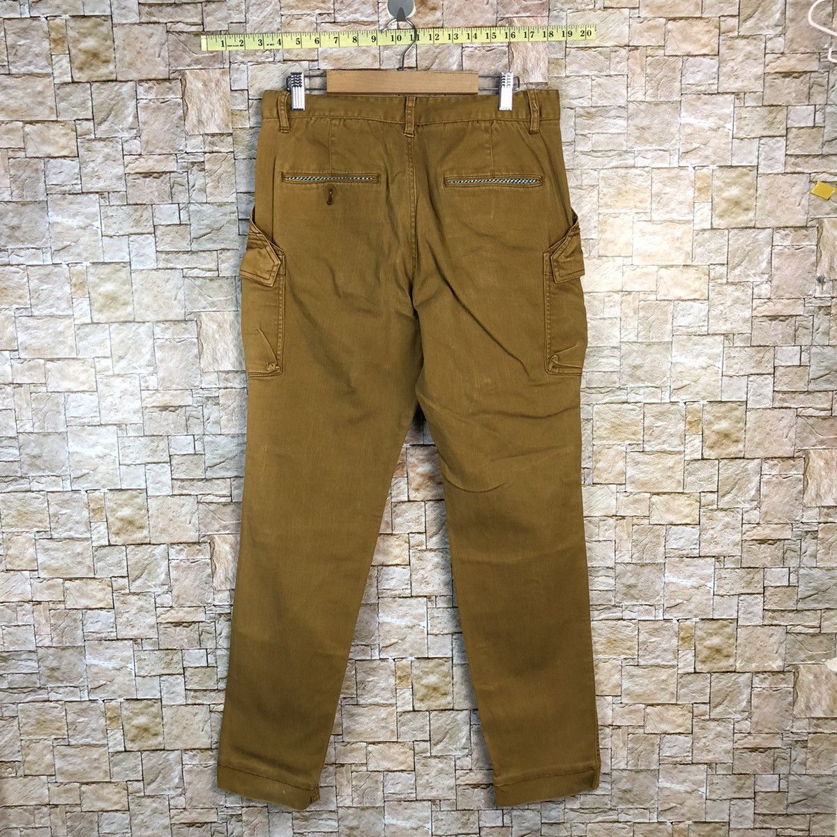 Japanese Brand Tkmixpice Brown utility Cargo big Multipocket Pants #A726 Size US 30 / EU 46 - 14 Thumbnail