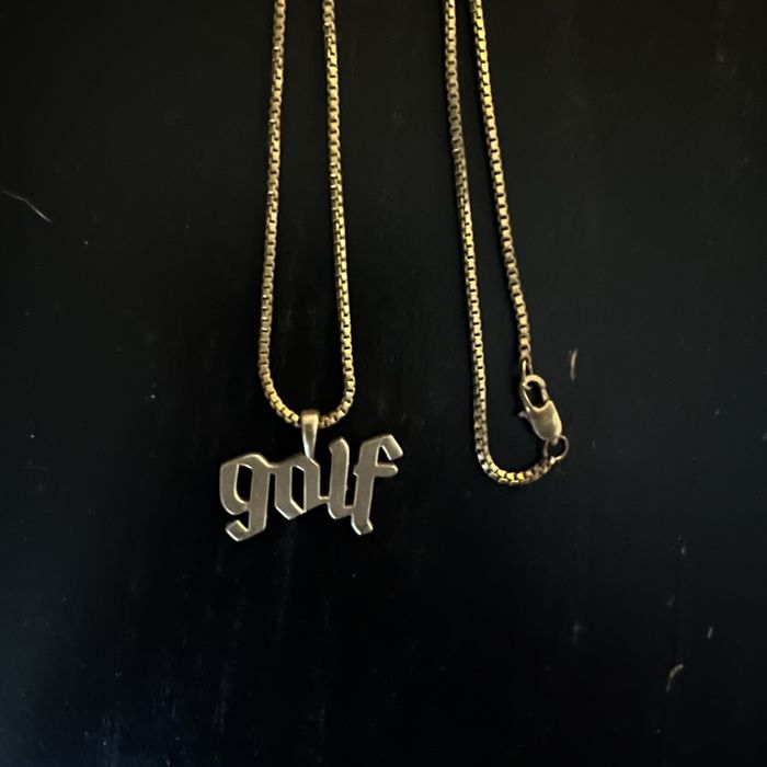 Cadena Oro Mujer 18k Joyas Golf Wang Dorado De En Chapado En Oro