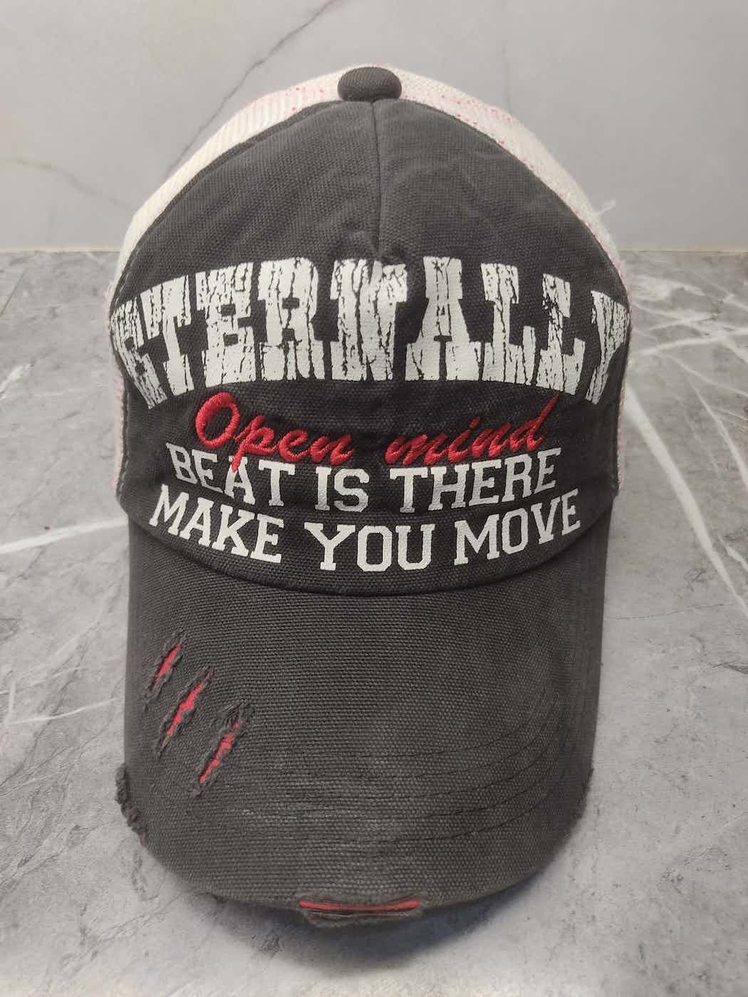 Japanese Brand Vintage Eterwally Open Mind Beat Is There Make You Move Cap Size ONE SIZE - 2 Thumbnail