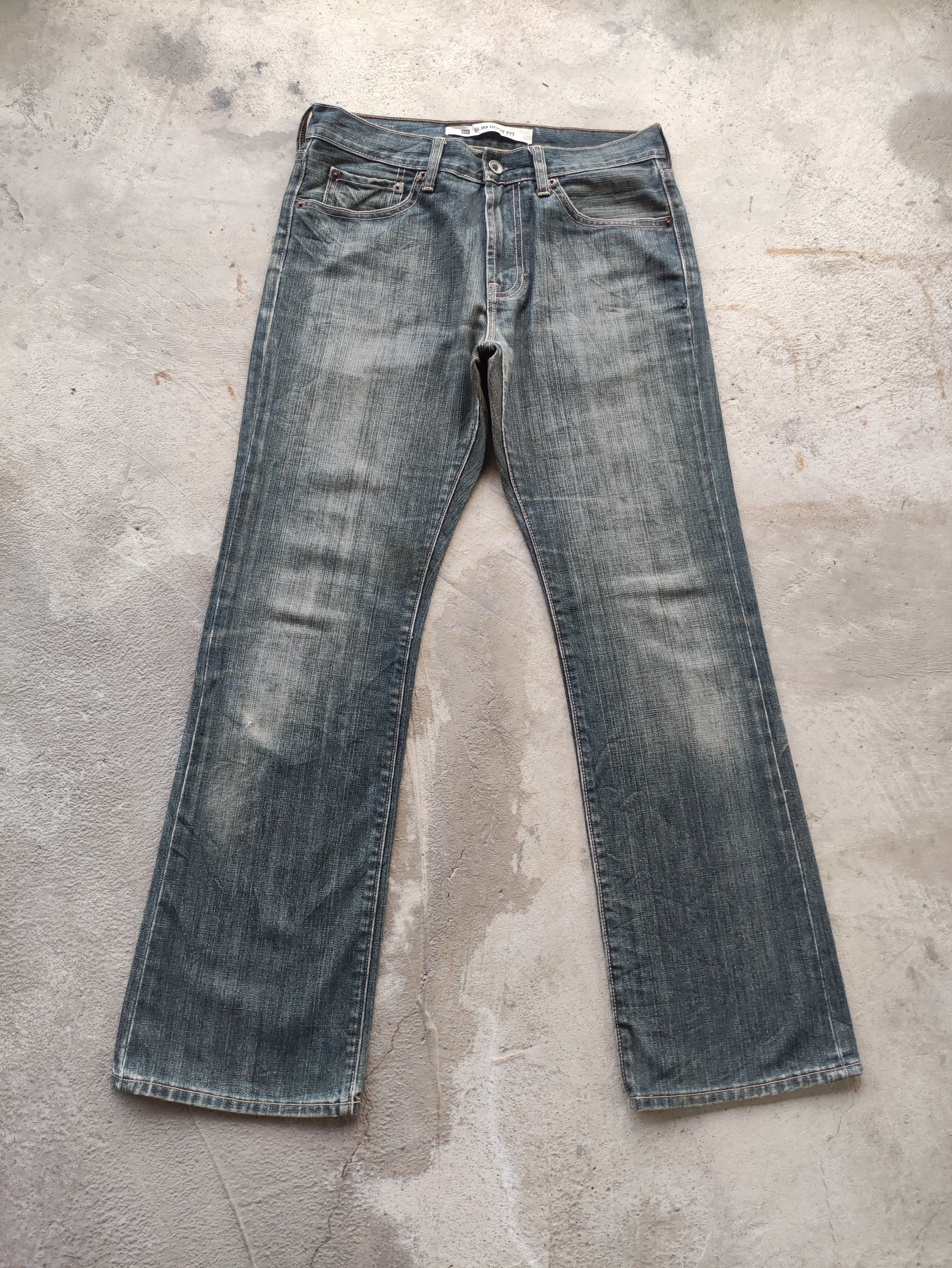 Gap Vintage Gap Micro Flare Jean Distressed Faded Denim Size US 32 / EU 48 - 1 Thumbnail