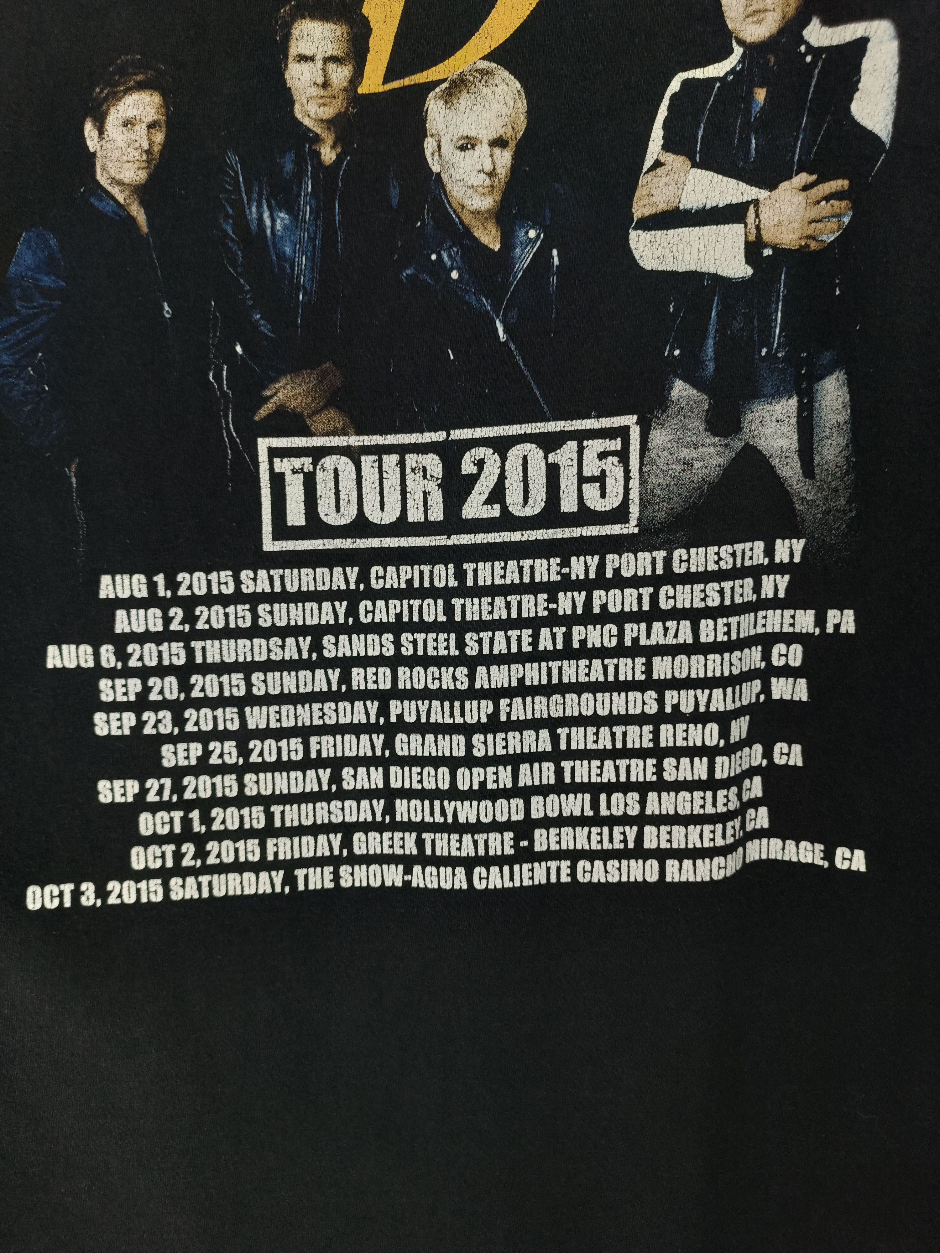 Band Tees THRASHED FADED VINTAGE 2015 DURAN DURAN TOUR DEPECHE CURE U2 Size US L / EU 52-54 / 3 - 17 Thumbnail