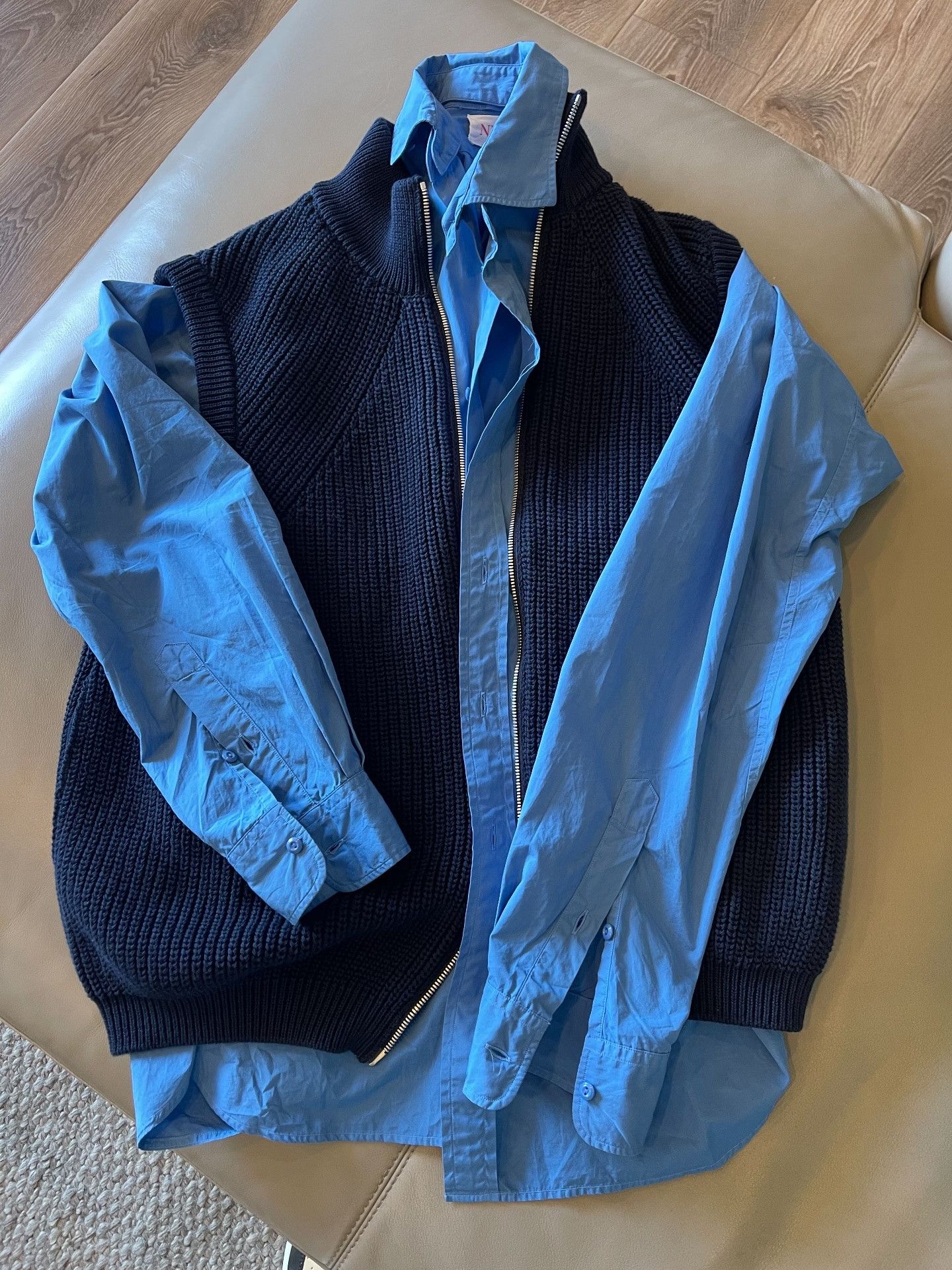 Batoner BATONER Double-Zip Chunky Wool Vest Size US M / EU 48-50 / 2 - 2 Thumbnail