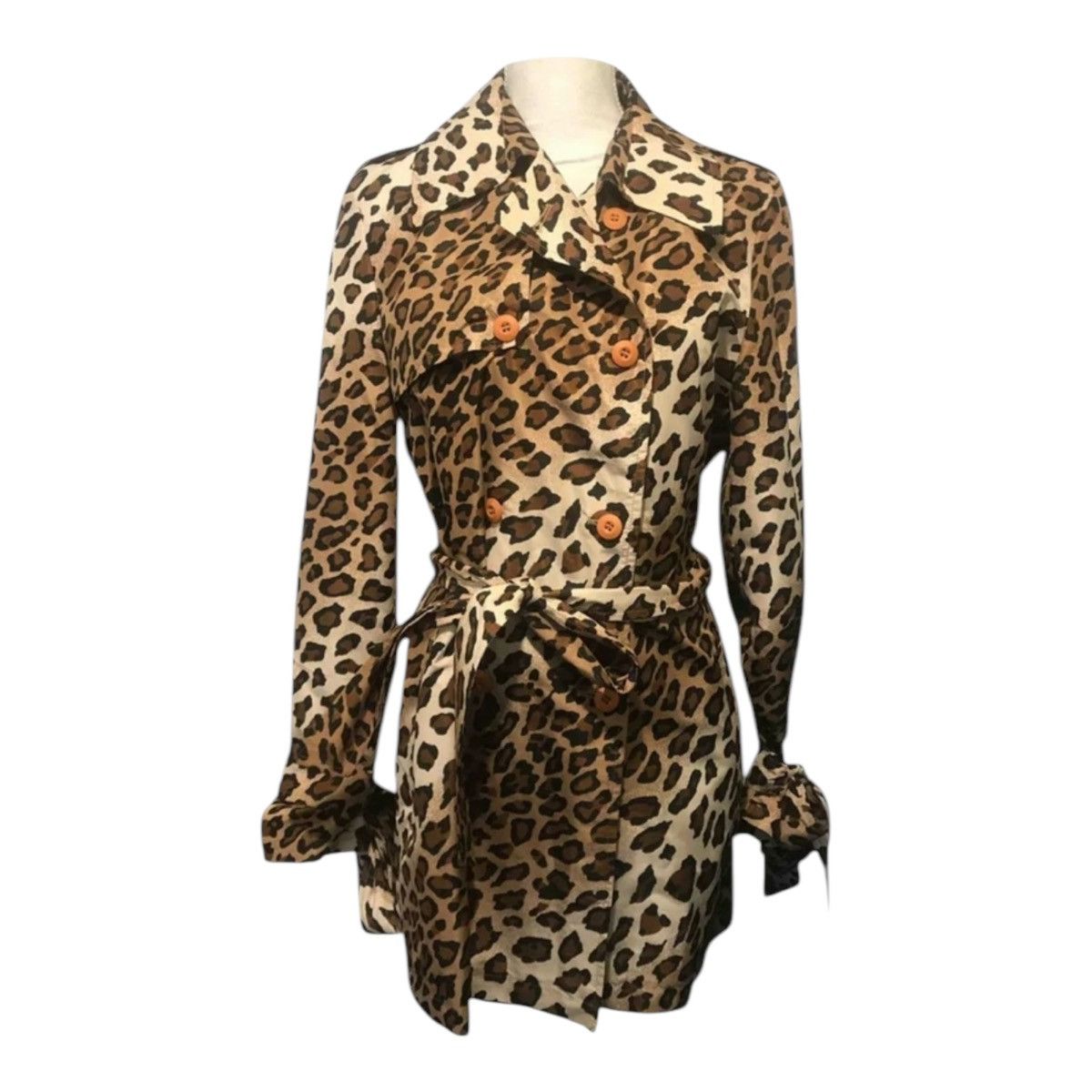 Blumarine BLUMARINE leopard trench coat, Blue Girl waterproof Size M / US 6-8 / IT 42-44 - 1 Thumbnail