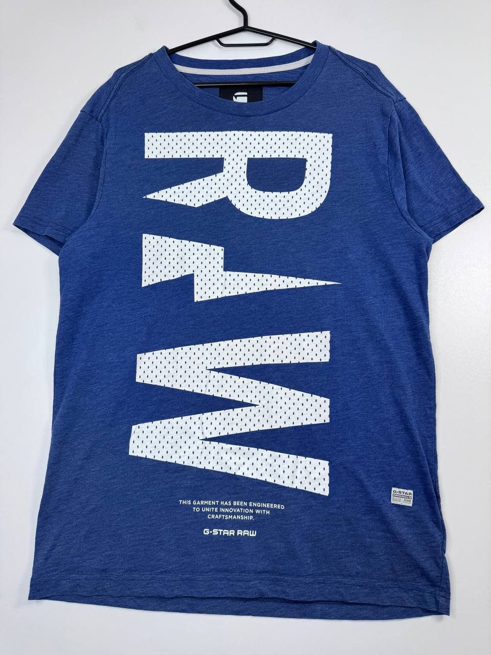 G-Star G-Star Raw Graphic Logo T-Shirt Blue Streetwear Size M Size US M / EU 48-50 / 2 - 1 Thumbnail