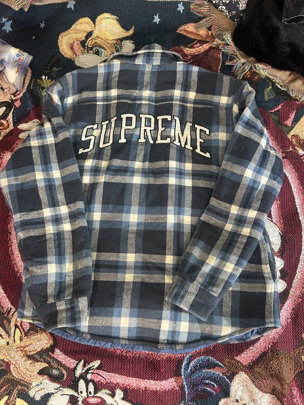 Supreme Quilted Flannel | Grailed