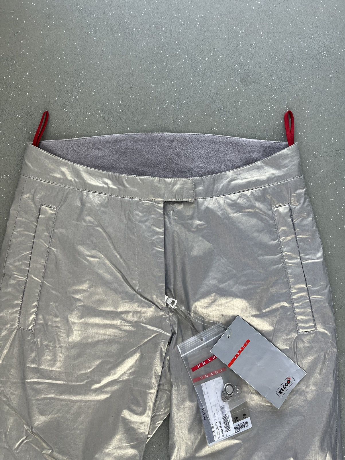 Prada Prada Silver Ski Pants Size 27" / US 4 / IT 40 - 2 Thumbnail