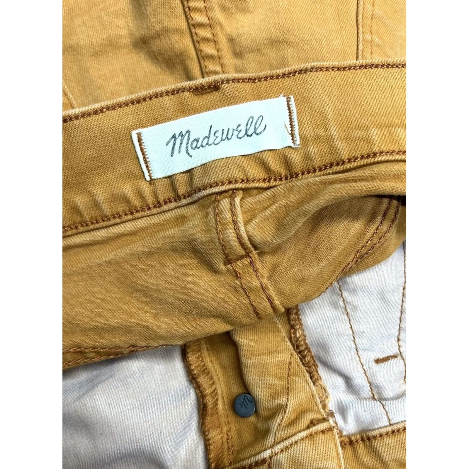 Madewell Madewell High-Rise Denim Shorts Womens Size 29 Burnt Orange Button Fly K9543 Size 29" - 4 Thumbnail