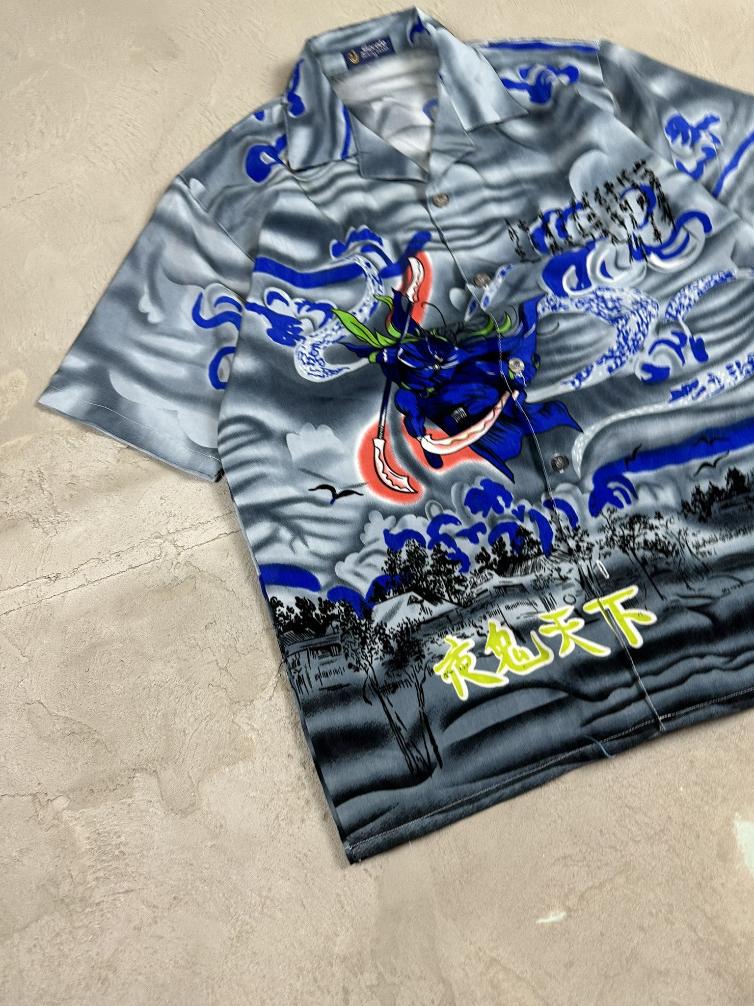 Affliction Crazy Vintage Y2k Affliction Style Fullprint Japanese Shirt Size US M / EU 48-50 / 2 - 5 Thumbnail