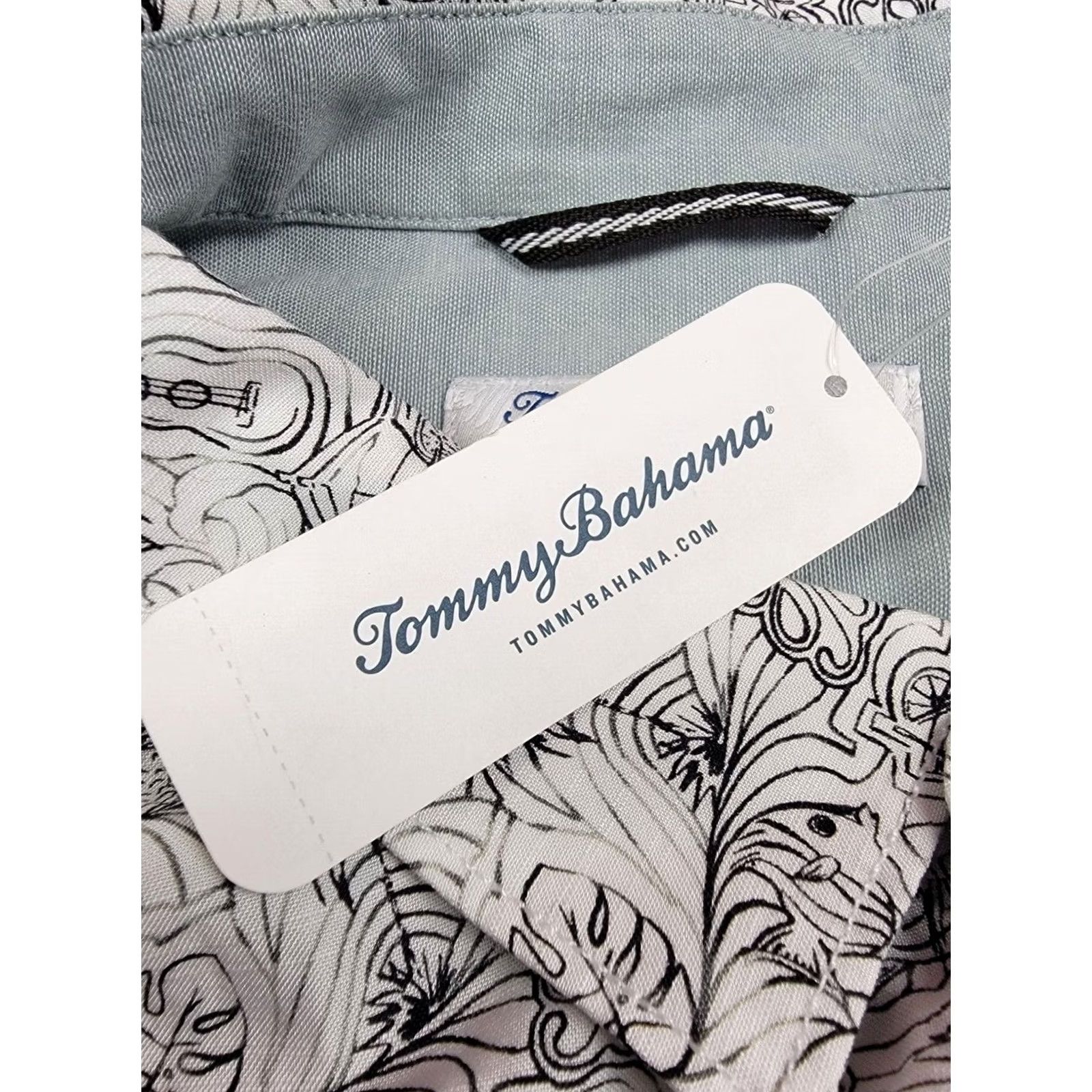 Tommy Bahama Tommy Bahama Shirt Mens XLT Veracruz Cay Hidden Paradise NWT Multicolor Short Sleeve Button-Up Collared Beach Tropical Marine Nautical Florals | Mens Size US XL / EU 56 / 4 - 4 Thumbnail