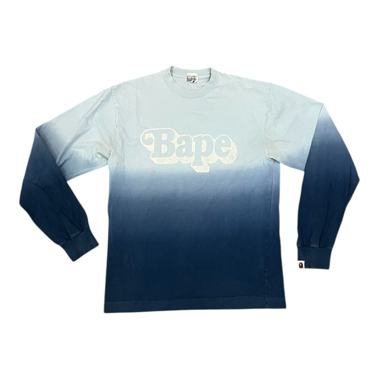 Bape × Vintage Vintage Bape By A Bathing Ape Ombré Long Sleeve Shirt Size US M / EU 48-50 / 2 - 1 Thumbnail