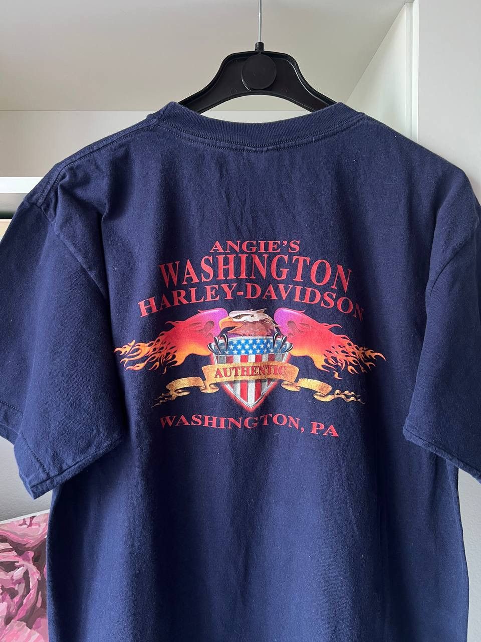 Harley Davidson × Vintage Vintage Harley Davidson Tee 2001 USA 3D Emblem Eagle RARE Size US L / EU 52-54 / 3 - 4 Thumbnail