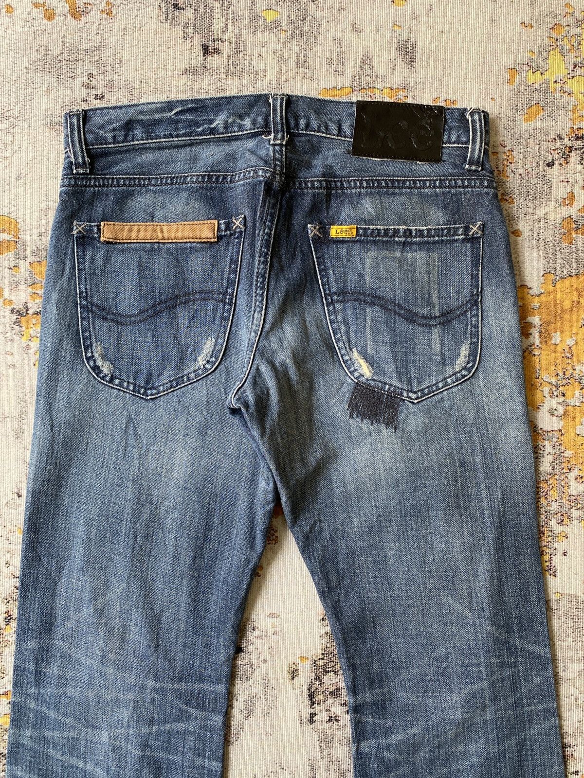 Japanese Brand Lee Distressed Flare Denim Size US 30 / EU 46 - 12 Thumbnail