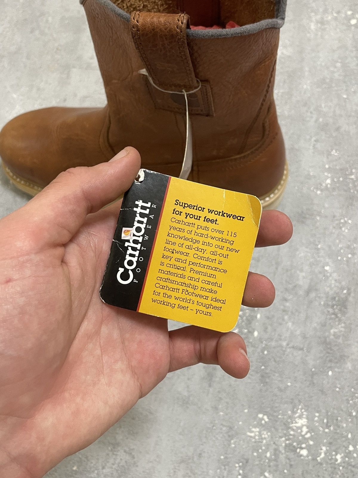 Carhartt Carhartt Steel Toe Leather Work Boots Brown Size 41 Size US 8 / EU 41 - 5 Thumbnail