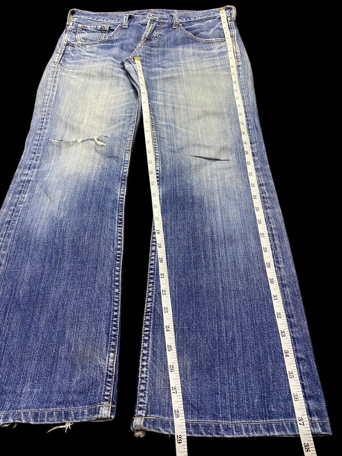 Japanese Brand Vintage Japanese Brand Sweet Camel Distressed Flare Jeans Size US 32 / EU 48 - 14 Thumbnail