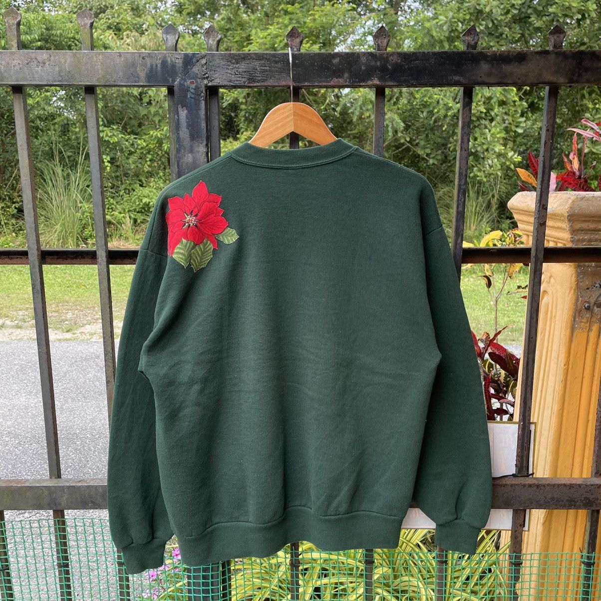 Jerzees 🔥Vintage 90s Jerzees Motive Flower Sweatshirts Size US M / EU 48-50 / 2 - 2 Thumbnail