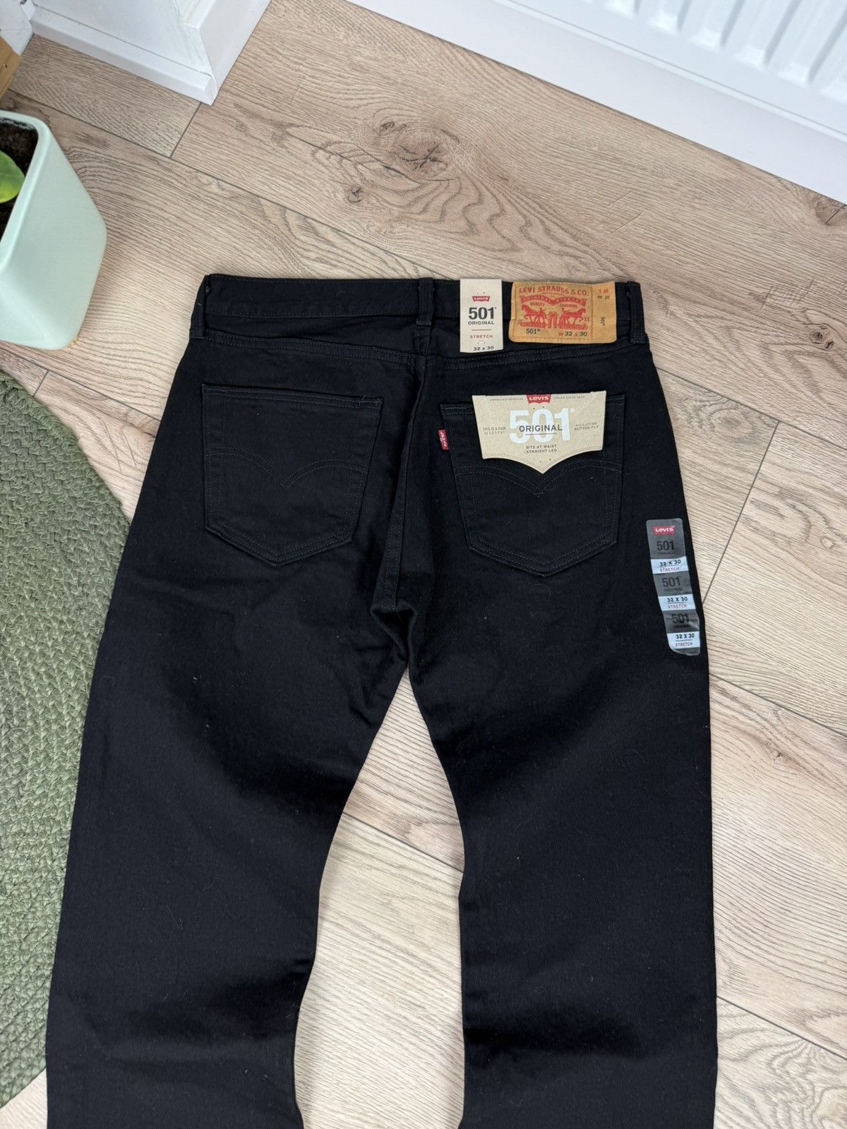 Levi's Vintage Levi’s 501 Black Denim Jeans 32x30 Size US 32 / EU 48 - 3 Thumbnail