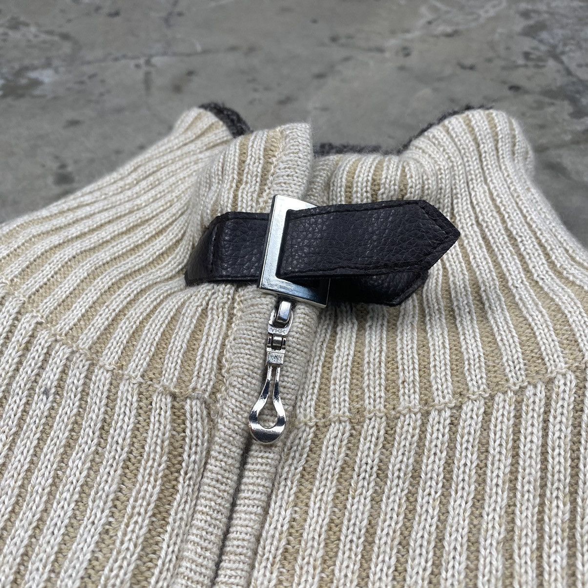 If Six Was Nine × Japanese Brand × Le Grande Bleu (L.G.B.) Rare Male&Co Cable Knit Fur Zipped Up Sweaters Jacket Size US M / EU 48-50 / 2 - 5 Thumbnail