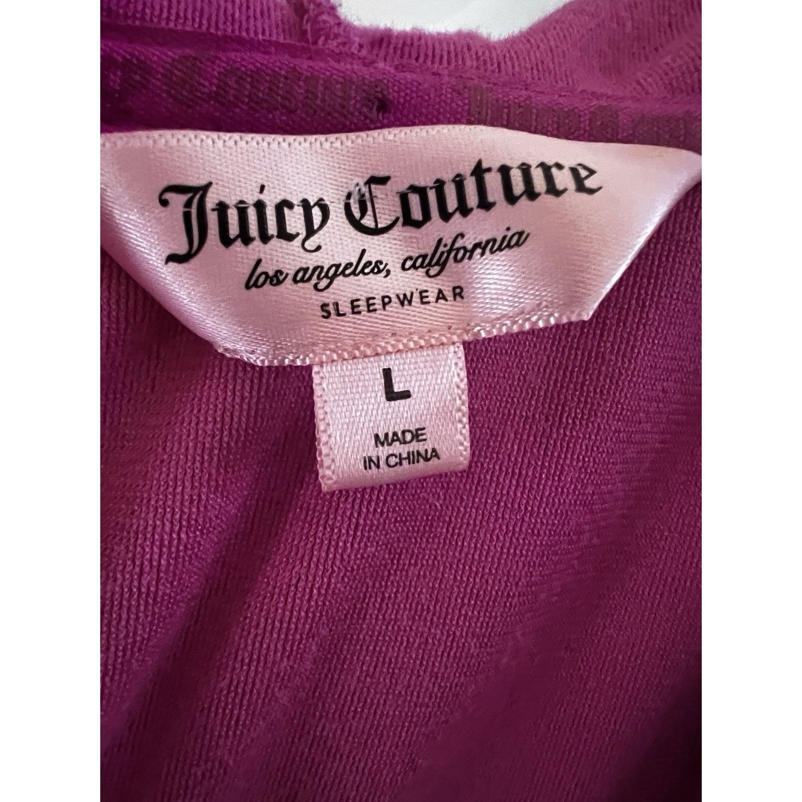 Juicy Couture Juicy Couture Vintage Y2K Pink Velour Pullover Crop Hoodie L Size L / US 10 / IT 46 - 5 Thumbnail