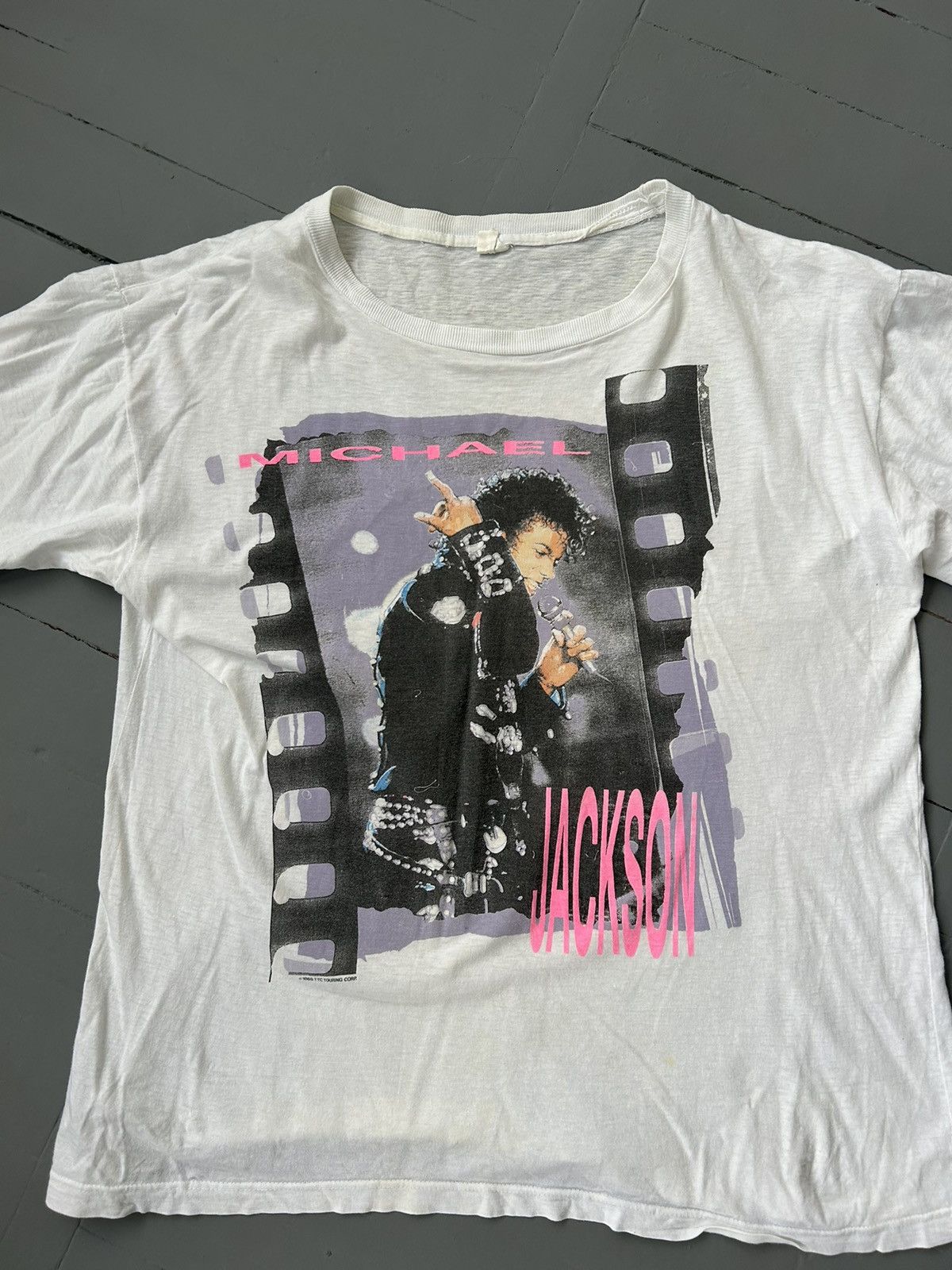Band Tees × Michael Jackson × Vintage Michael Jackson band tour 1988 T-shirt Size US M / EU 48-50 / 2 - 3 Thumbnail