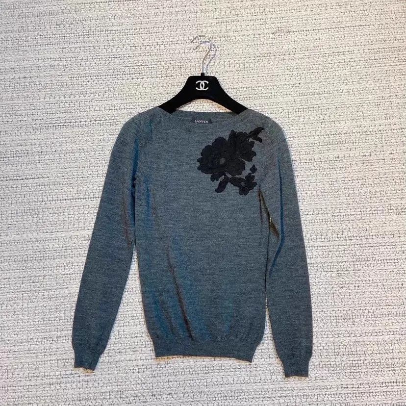 Lanvin Lanvin Gray Crewneck Top XS Size XS / US 0-2 / IT 36-38 - 4 Thumbnail