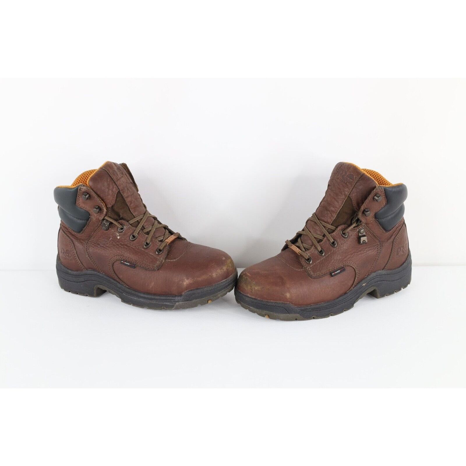 Timberland × Vintage Vintage Timberland Pro Distressed Steel Toe Leather Boots Size US 7.5 / EU 40-41 - 1 Thumbnail