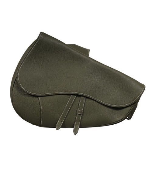 Dior Saddle Bag Green Leather Cargo Crossbody Travel Size ONE SIZE - 1 Thumbnail