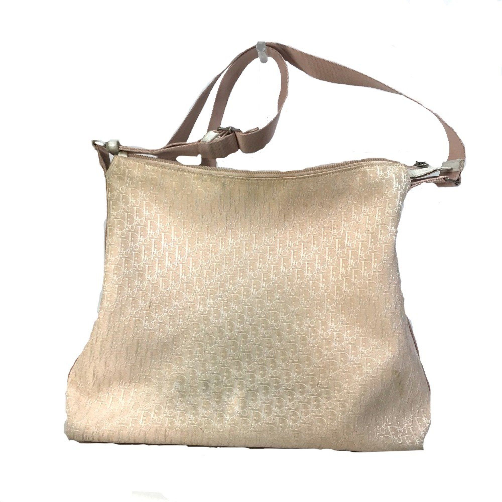 Dior CHRISTIAN DIOR Trotter Bag Crossbody Shoulder Bag Pink x White Size ONE SIZE - 1 Thumbnail