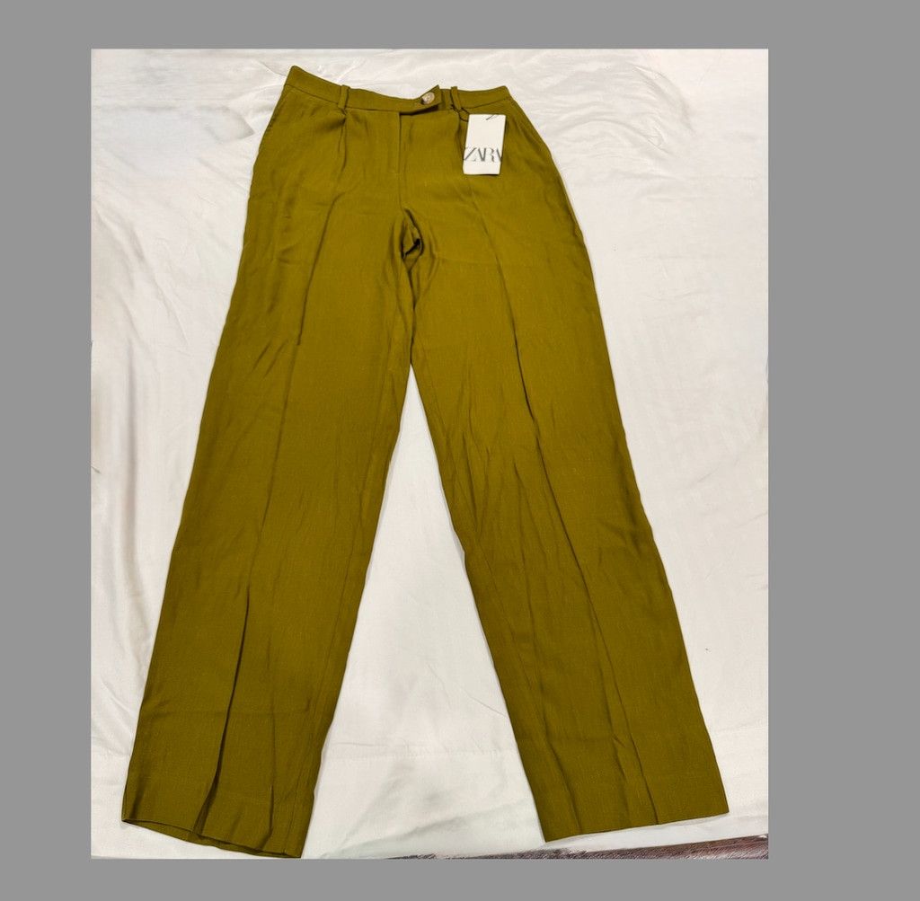 Zara Zara Linen blend double breasted cropped blazer and Pants S Size S / US 4 / IT 40 - 9 Thumbnail