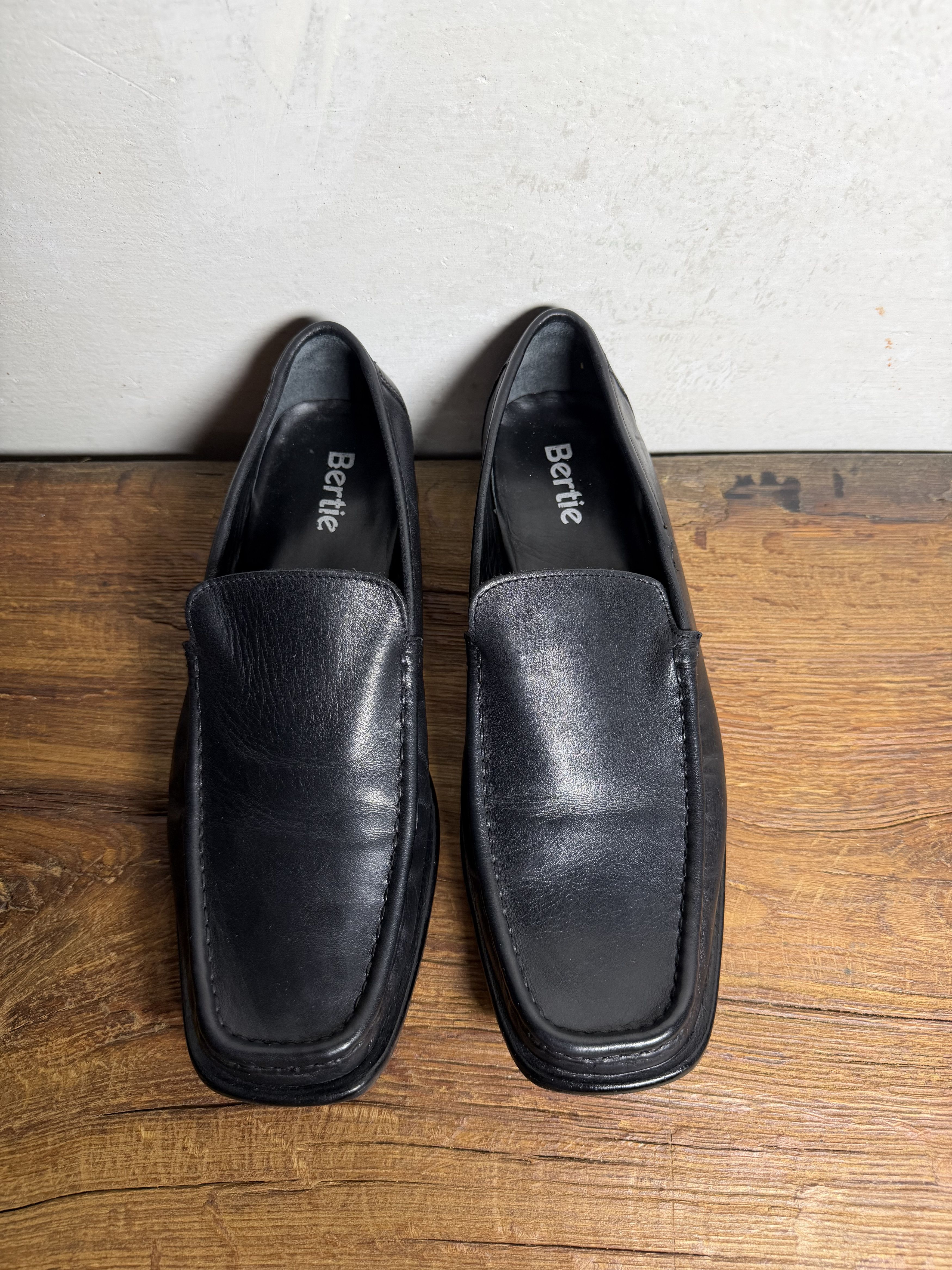 Handmade Bertie Leather Tremenoues Square Toe Loafers Size US 11 / EU 44 - 1 Thumbnail