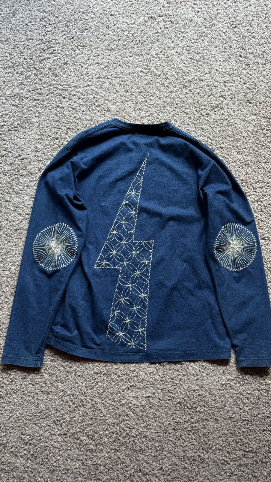 Kapital Kapital Boro/Sashiko Thunder Sweatshirt Size US M / EU 48-50 / 2 - 2 Thumbnail