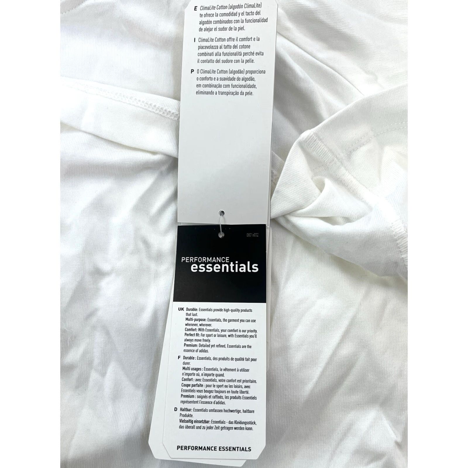 Adidas adidas clima365 T-Shirt Mens XL Short Sleeve White NWT 2008 Deadstock grey logo 32" long 24.5" across Size US XL / EU 56 / 4 - 5 Thumbnail