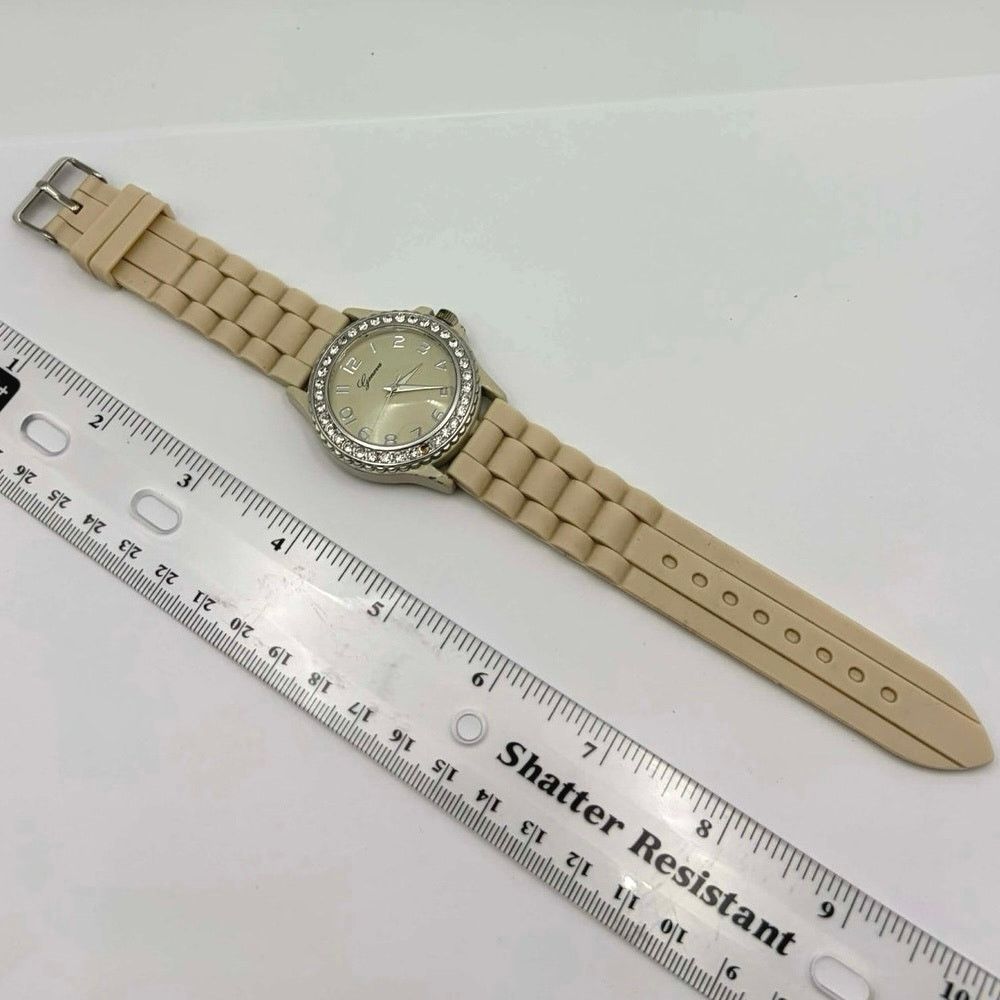 Geneva Cream & Silver Geneva Men’s Watch Size ONE SIZE - 4 Thumbnail