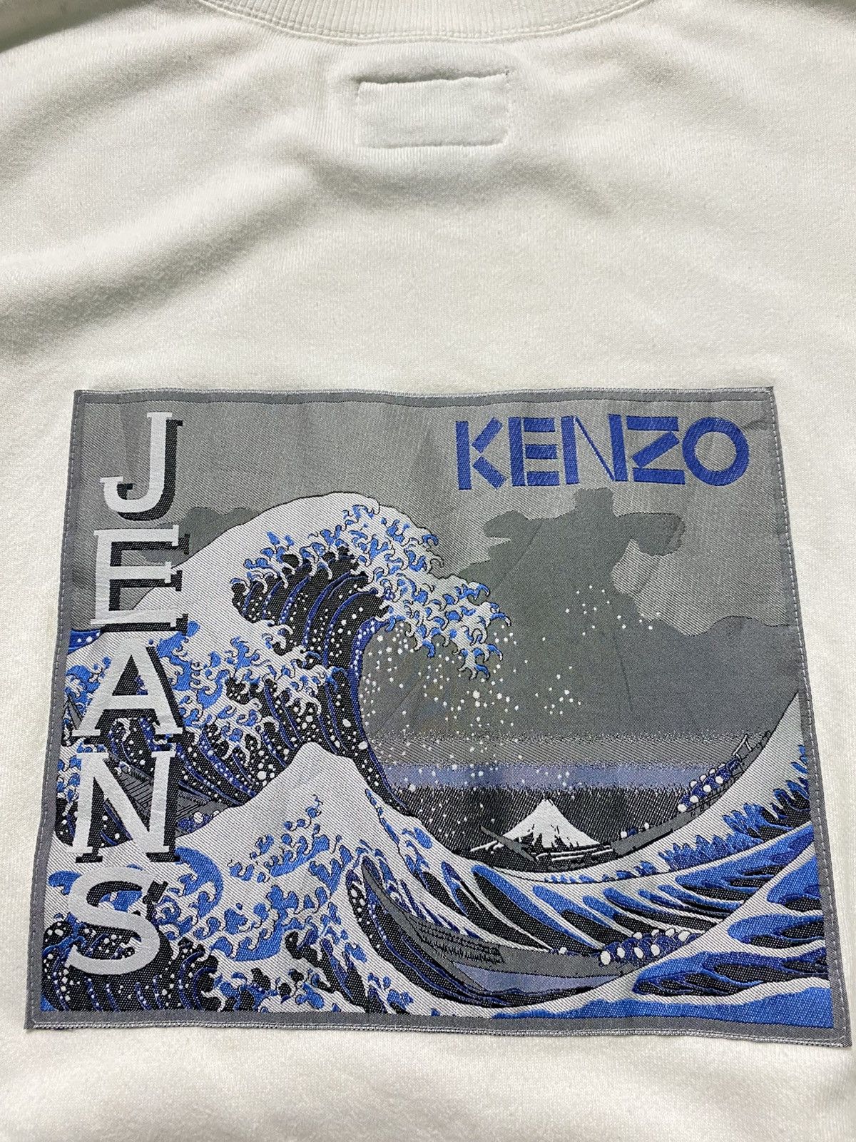 Kenzo × Vintage Vintage Kenzo Katsushika Hokusai Die Globe Welle Sweatshirt Size US L / EU 52-54 / 3 - 4 Thumbnail